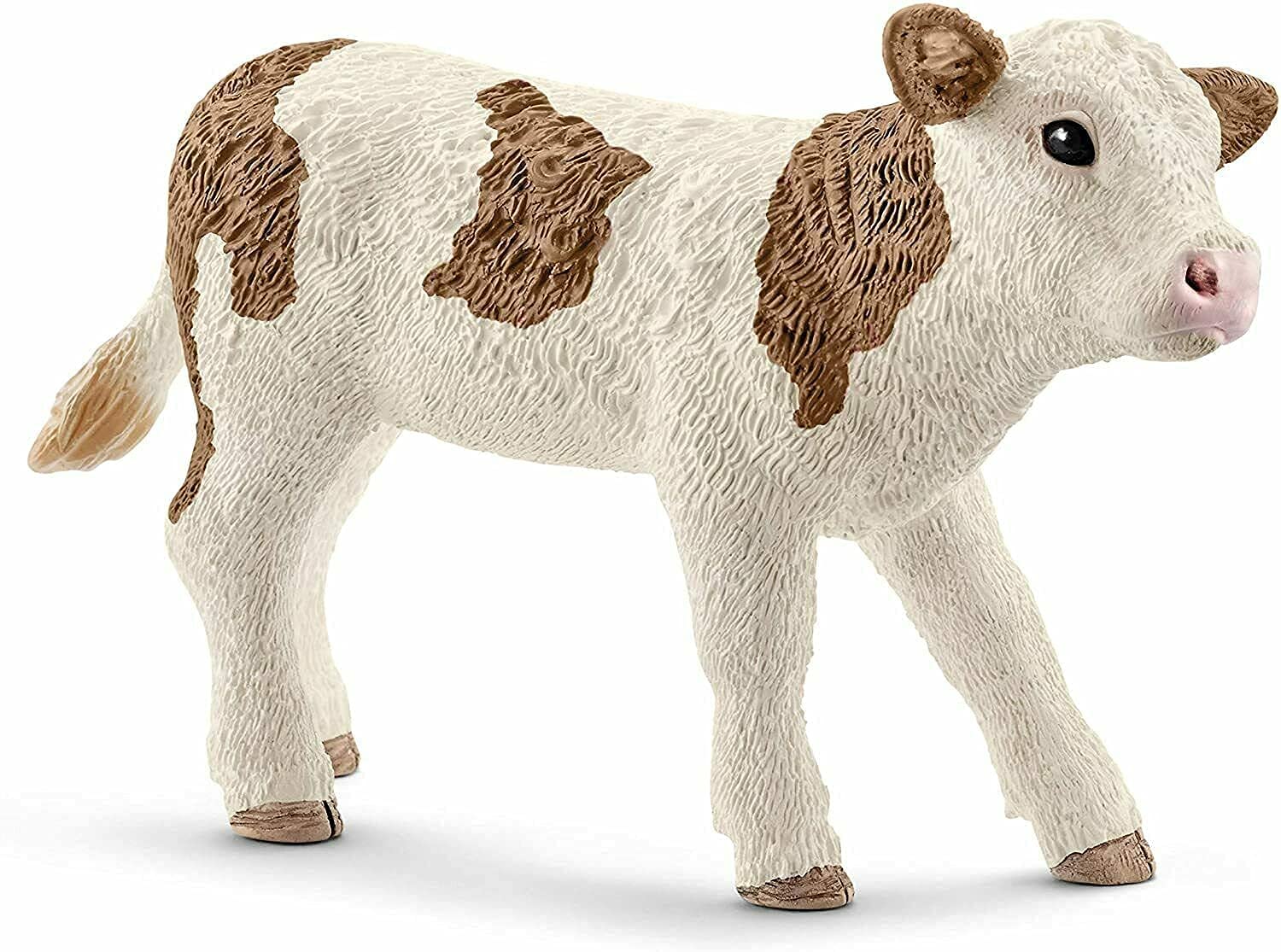 Animale Schleich vitello pezzato rosso