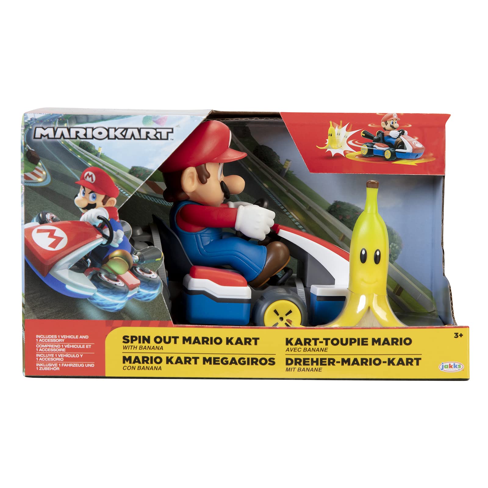 MARIO KART SPIN OUT 6CM ASST