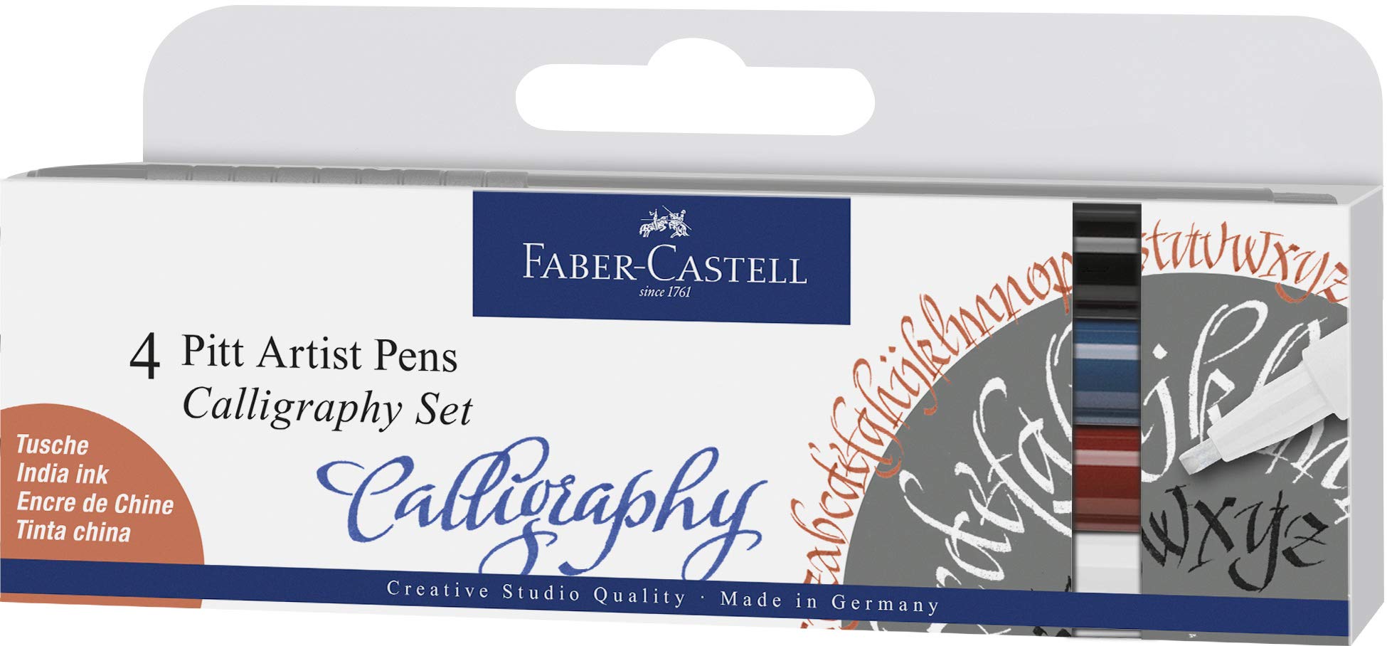 Artist Pen Faber calligrafico in busta pz.4 col freddi