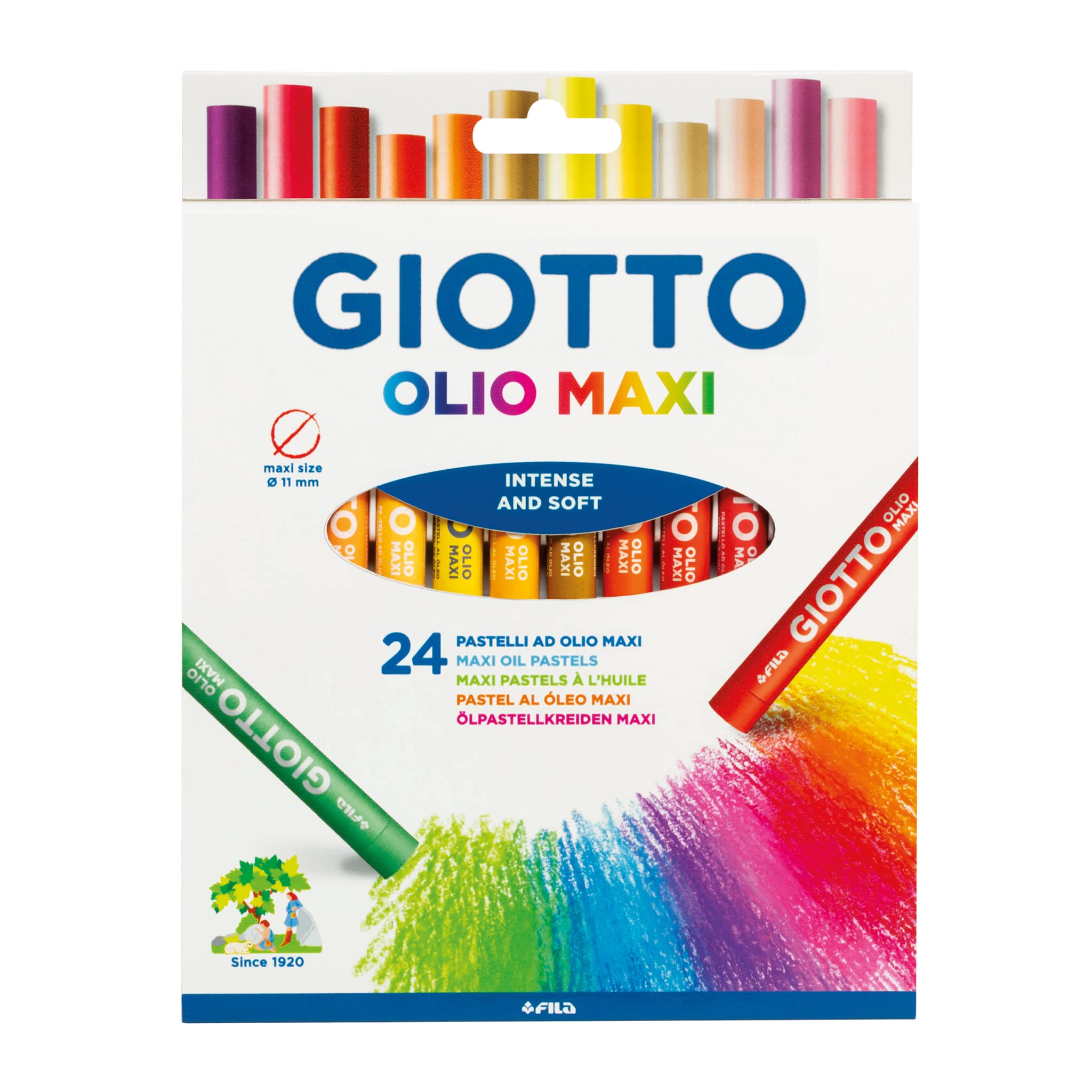 Pastelli olio Giotto maxi 24