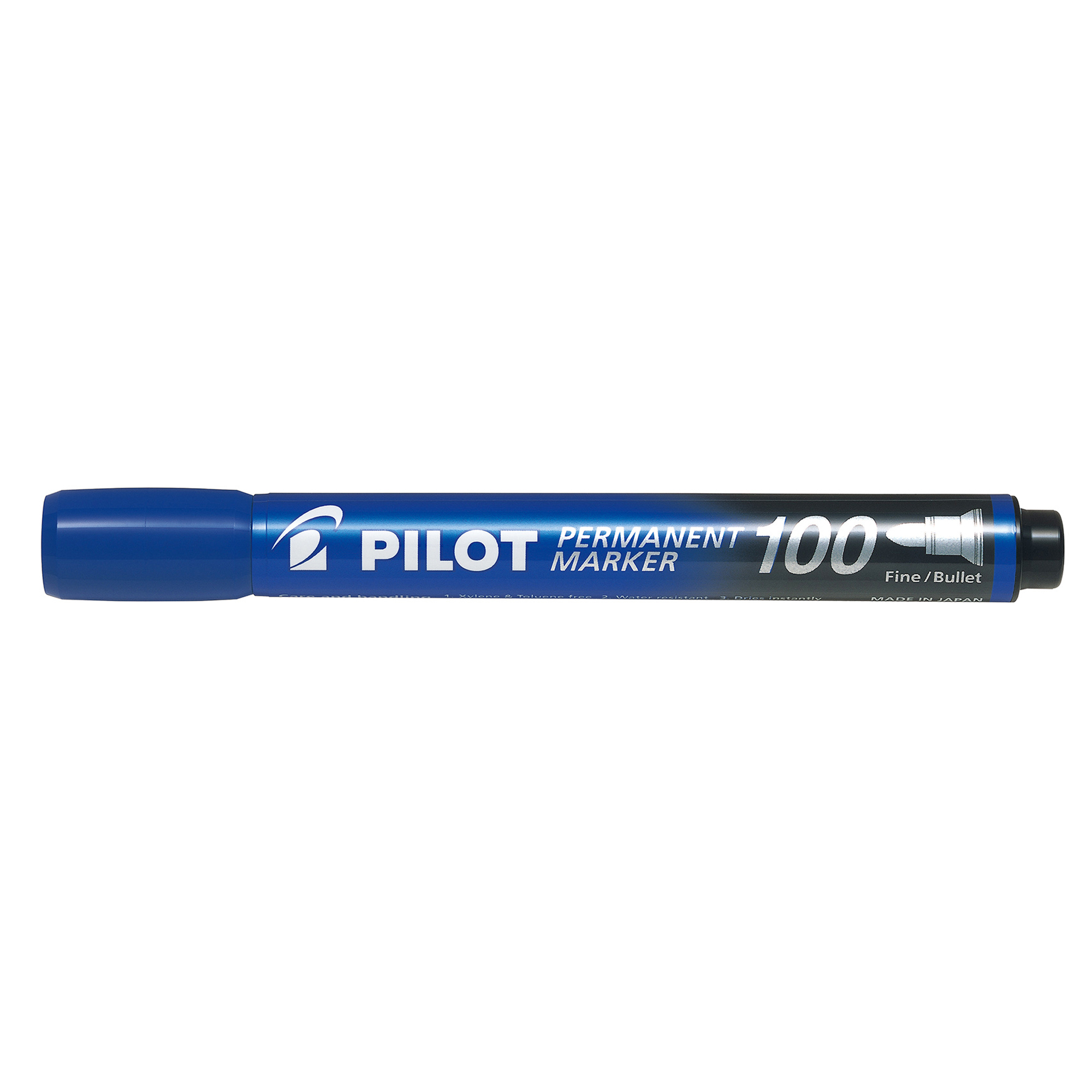 Marcatore Permanente Markers 100 - punta tonda 4,50mm - blu - Pilot