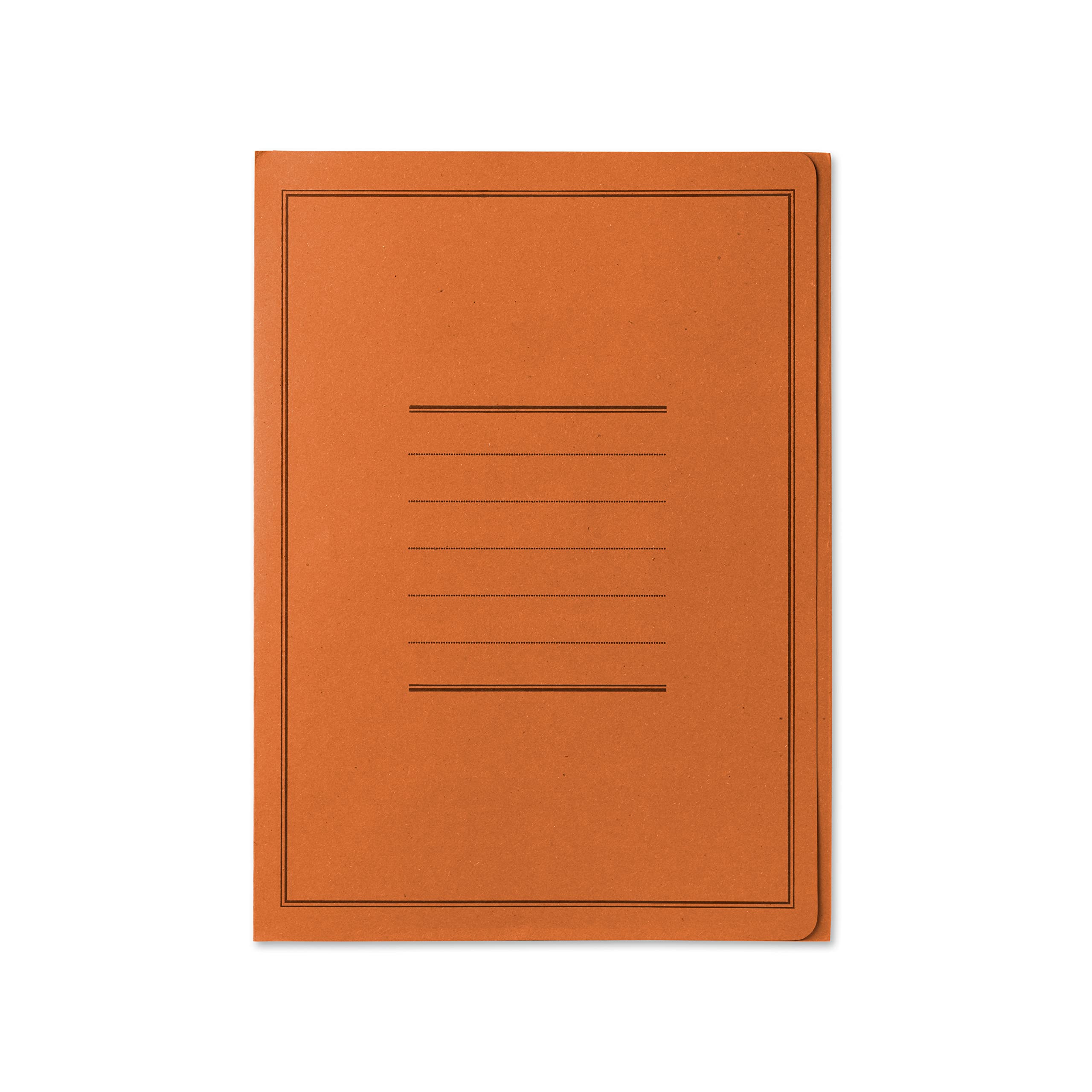 Cartellina manilla 3 lembi con stampa arancio pz.50