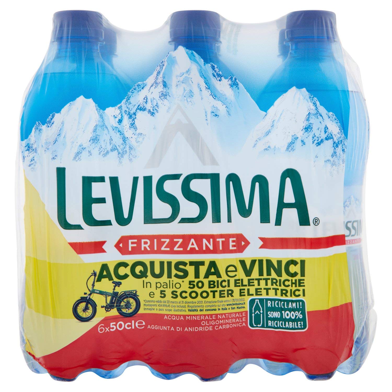 Acqua Levissima frizzante 0,5 litri