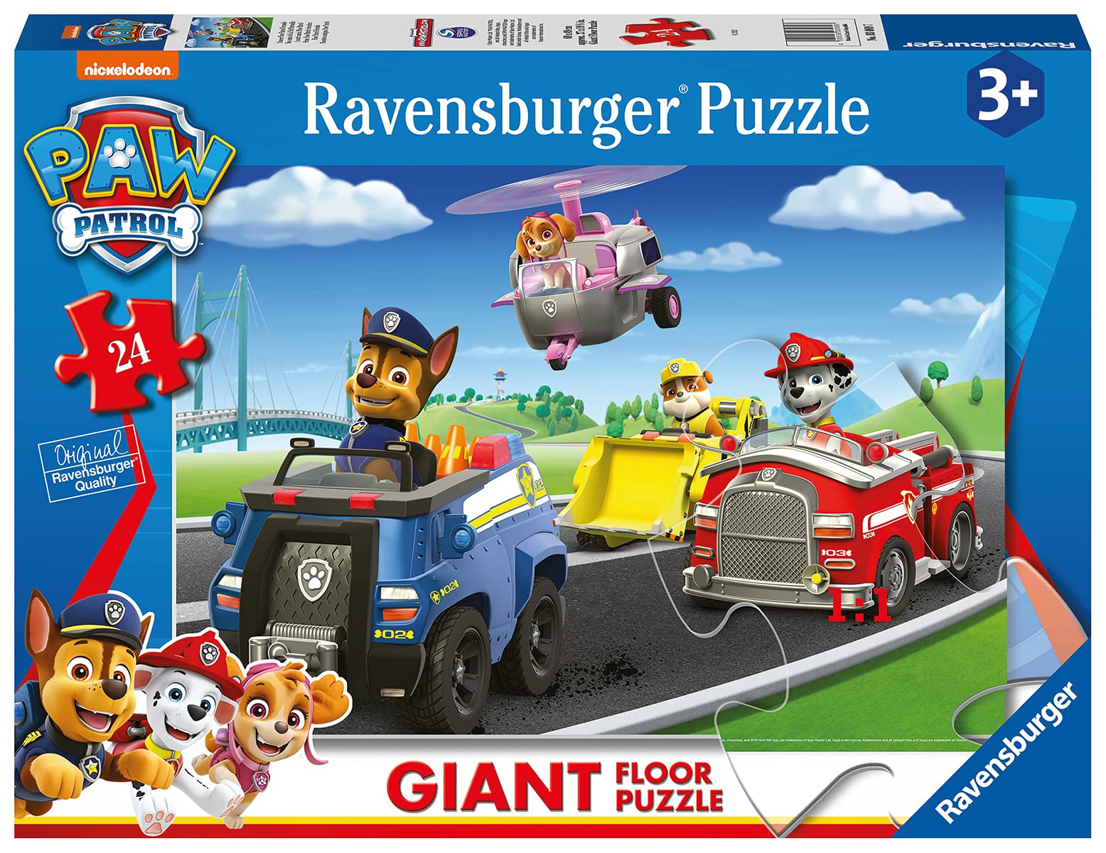 Puzzle maxi bimbo 24 pezzi paw patrol anni 3+