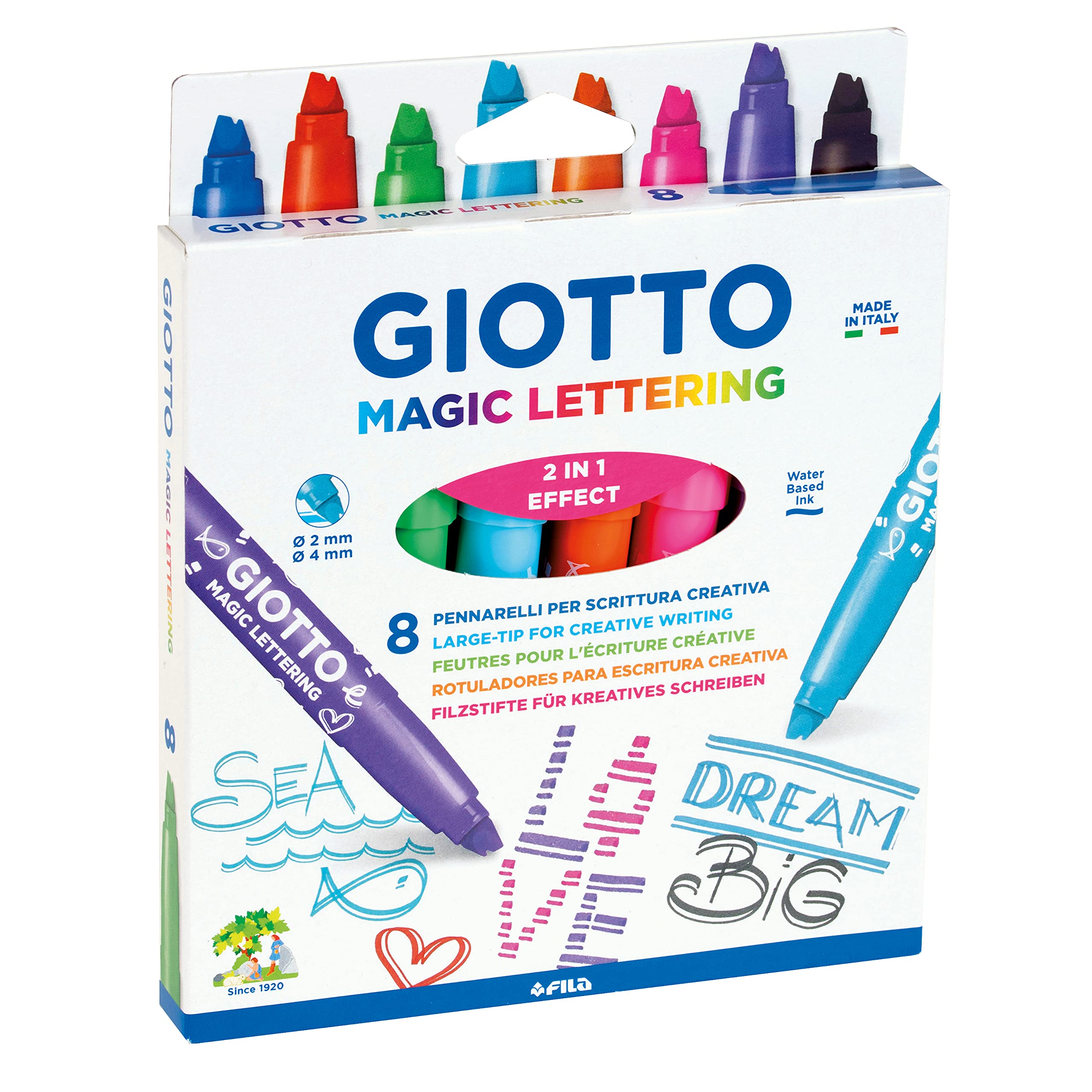 Pennarelli Giotto magic lettering pz. 8