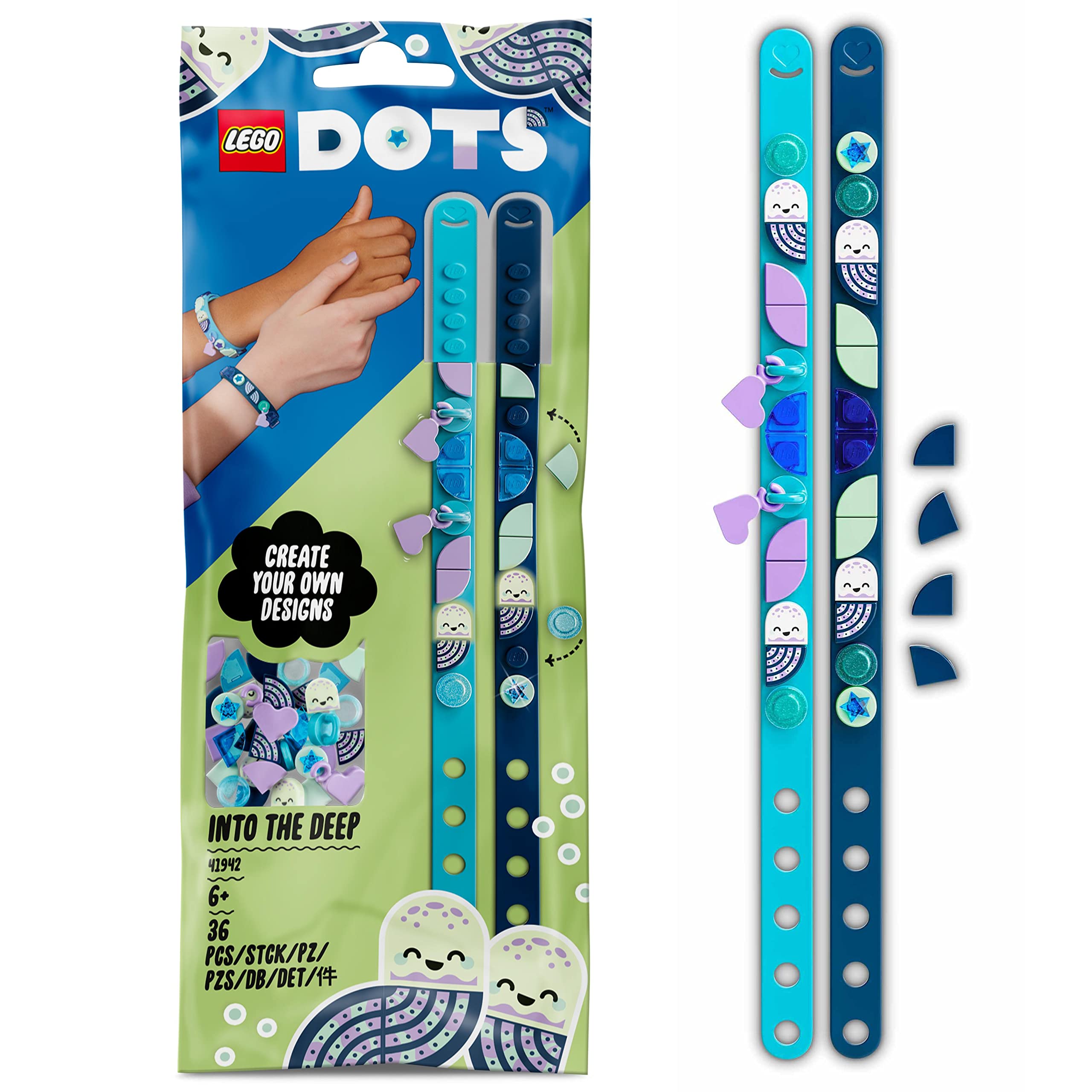 Lego dots gemme di mare braccialetti con ciondoli 41942