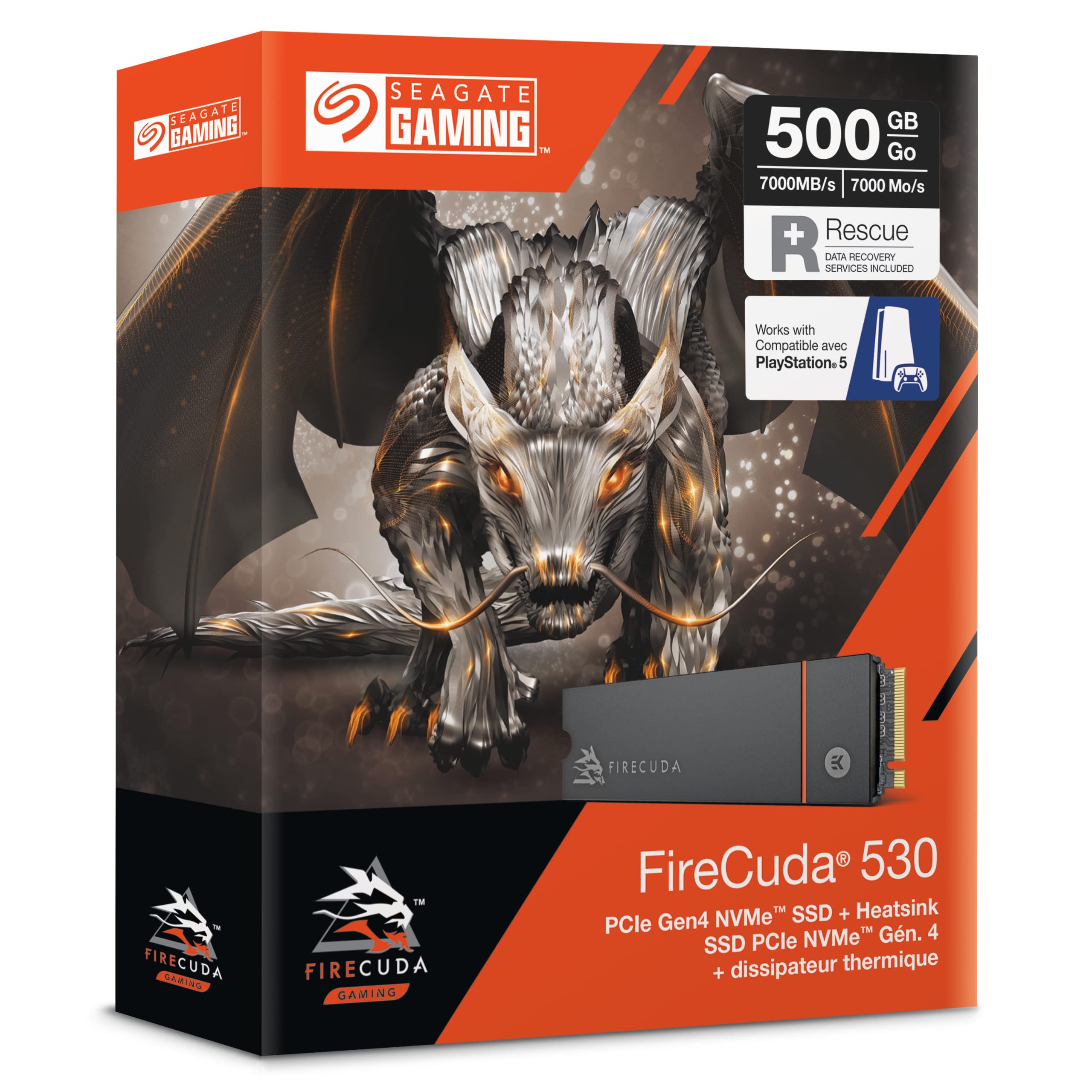 FIRECUDA 530 NVME SSD500GB M.2S