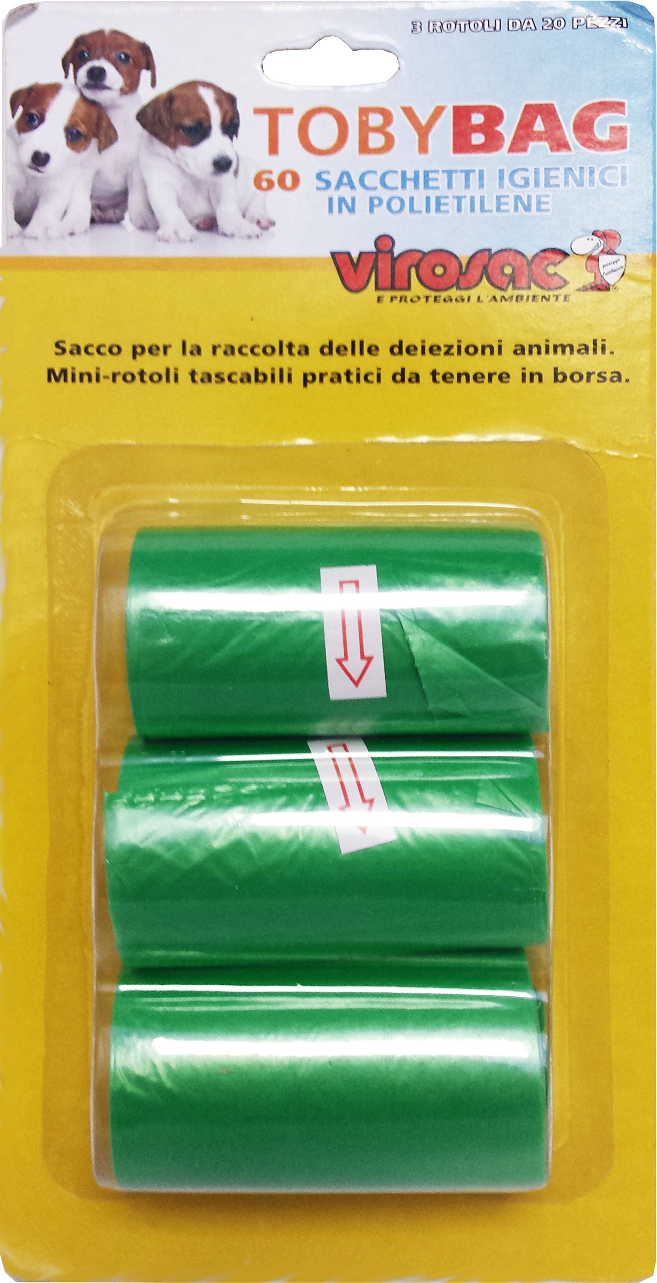 Virosac sacchetti per cani tobybag pz.60