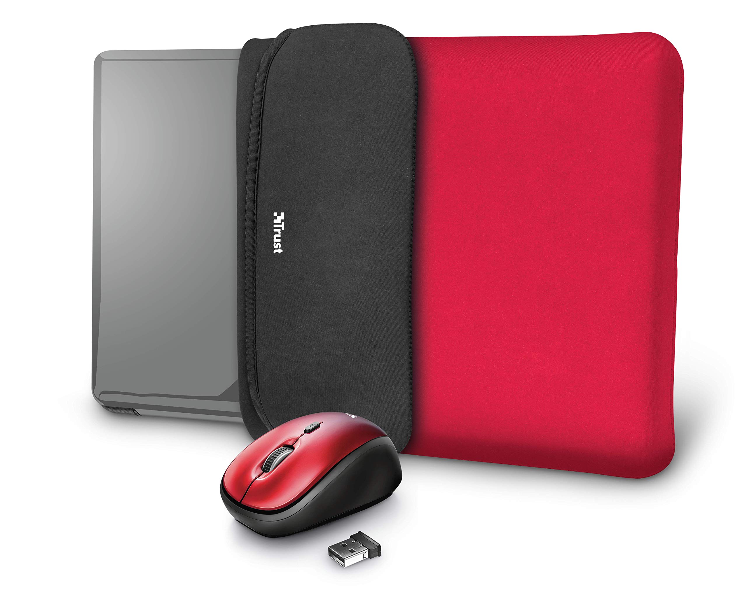 YVO MOUSE & SLEEVE F/15.6   RED