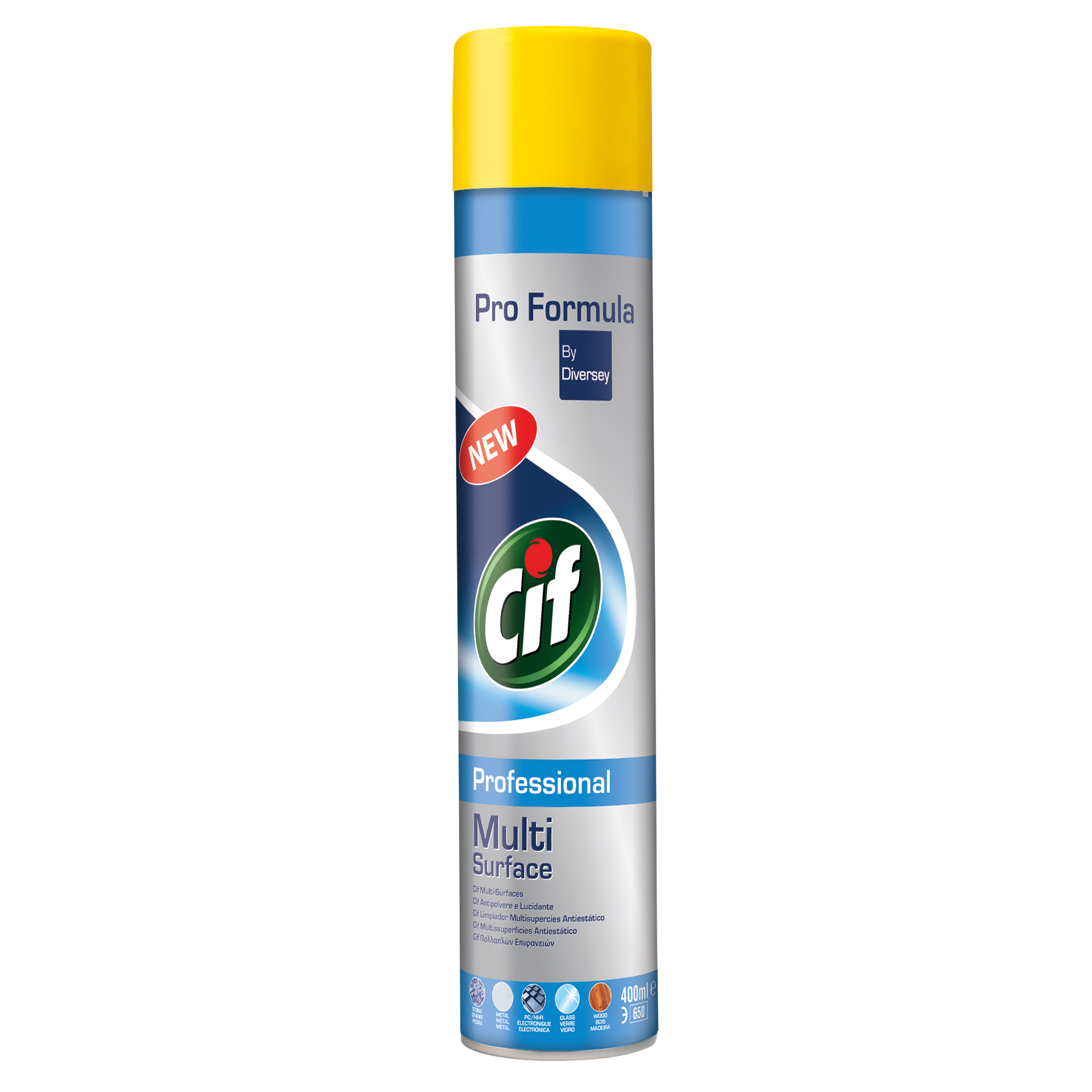 Spray Multi Surface - antistatico - profumo di pulito - 400 ml - Cif