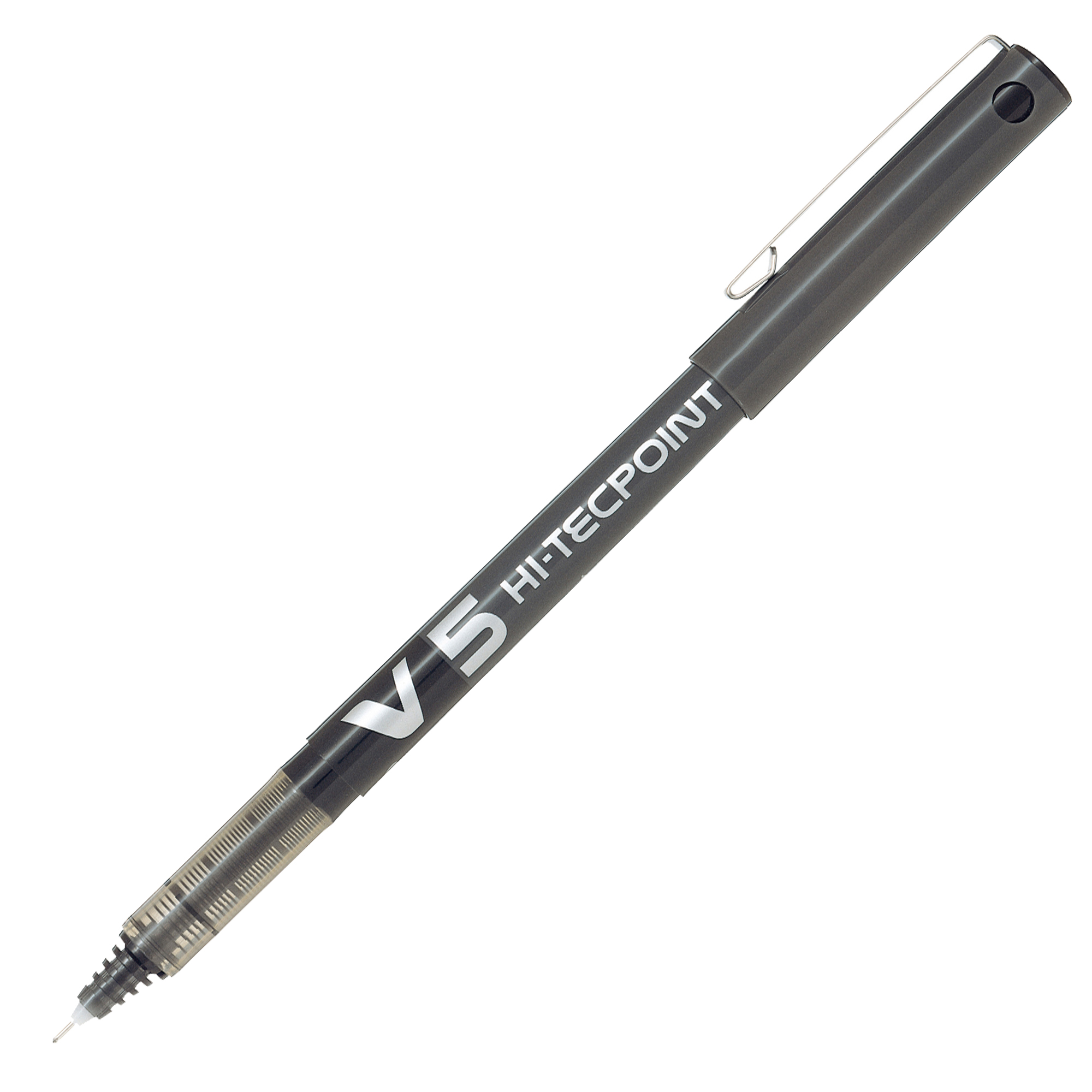 Roller Hi Tecpoint V5 con cappuccio - punta 0,5mm - nero - Pilot - conf. 16 + 4 pezzi