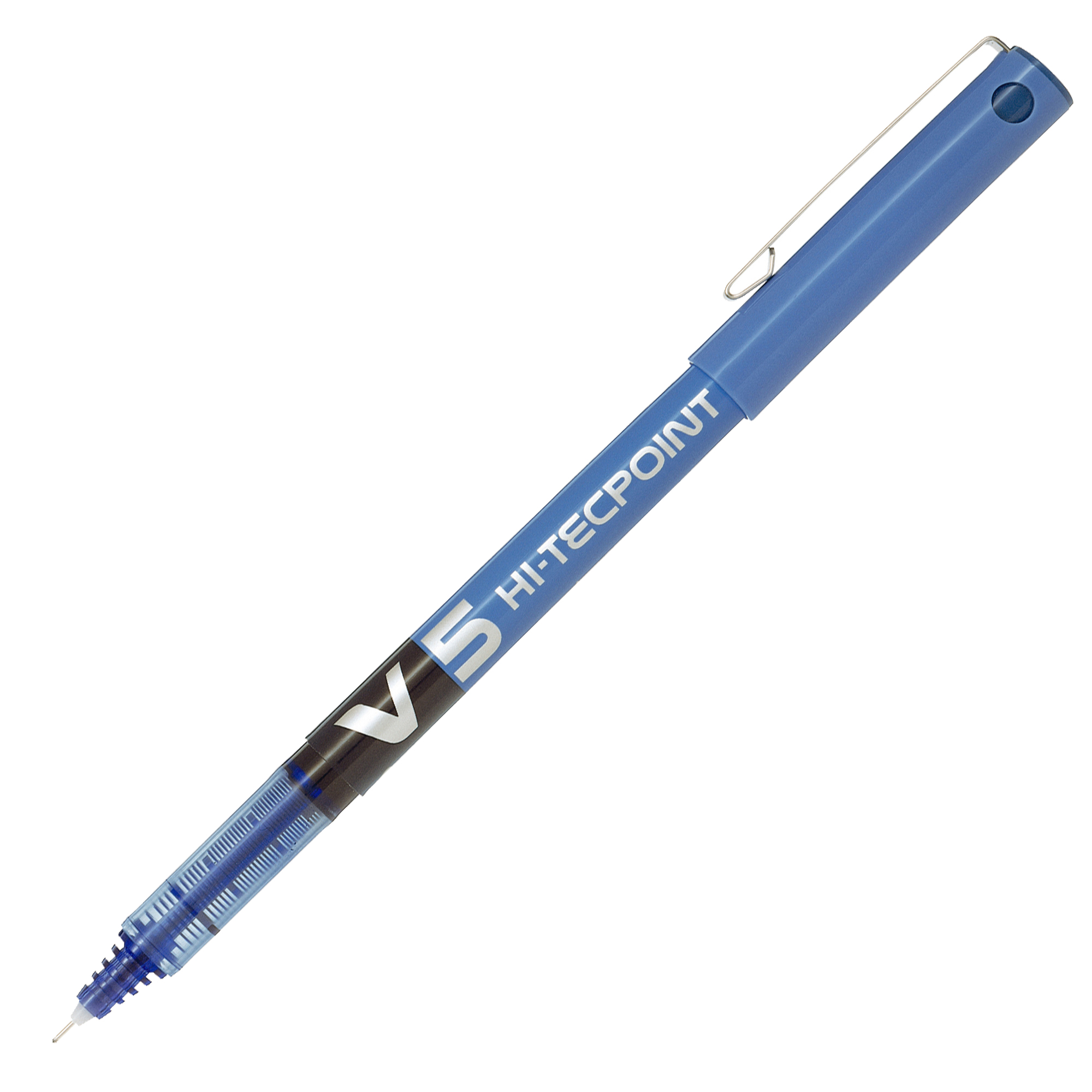 Roller Hi Tecpoint V5 con cappuccio - punta 0,5mm - blu  - Pilot - conf. 16 + 4 pezzi