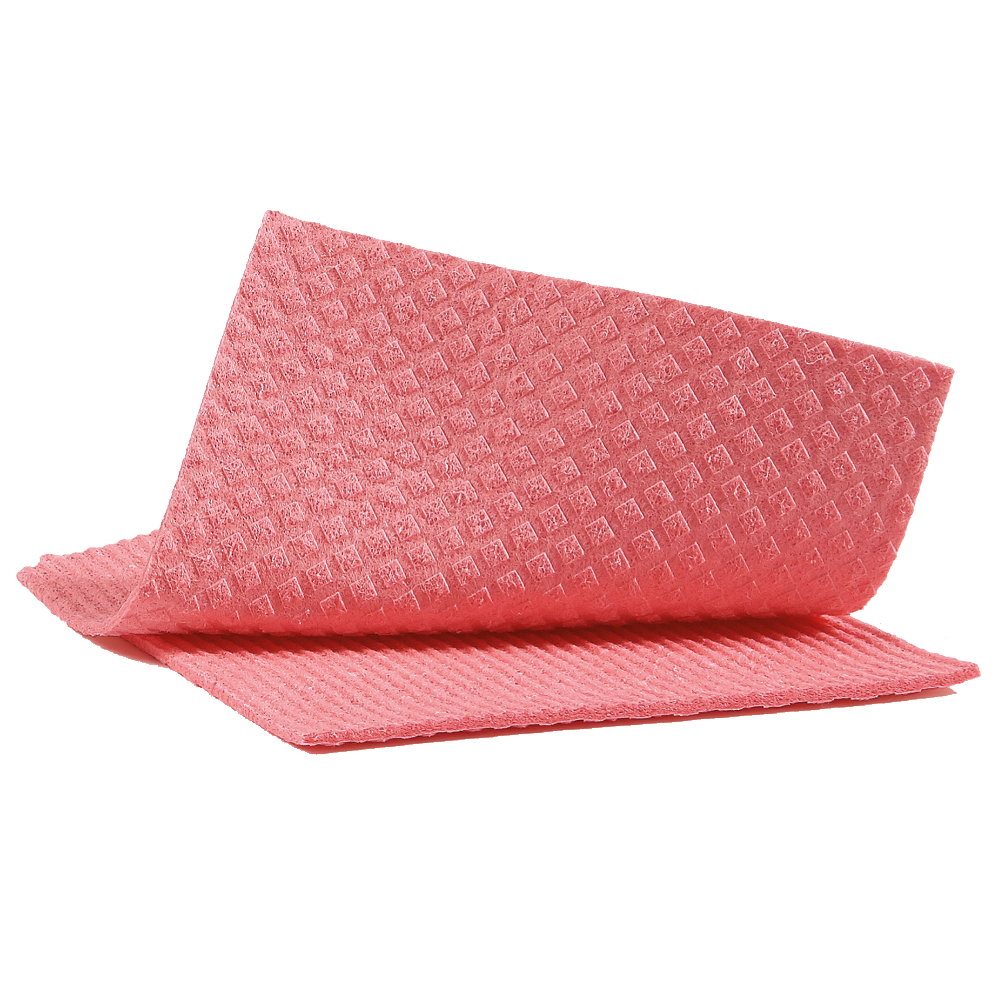 Pannospugna Aquos - 18 x 20 cm - rosso - Perfetto - pack 10 pezzi