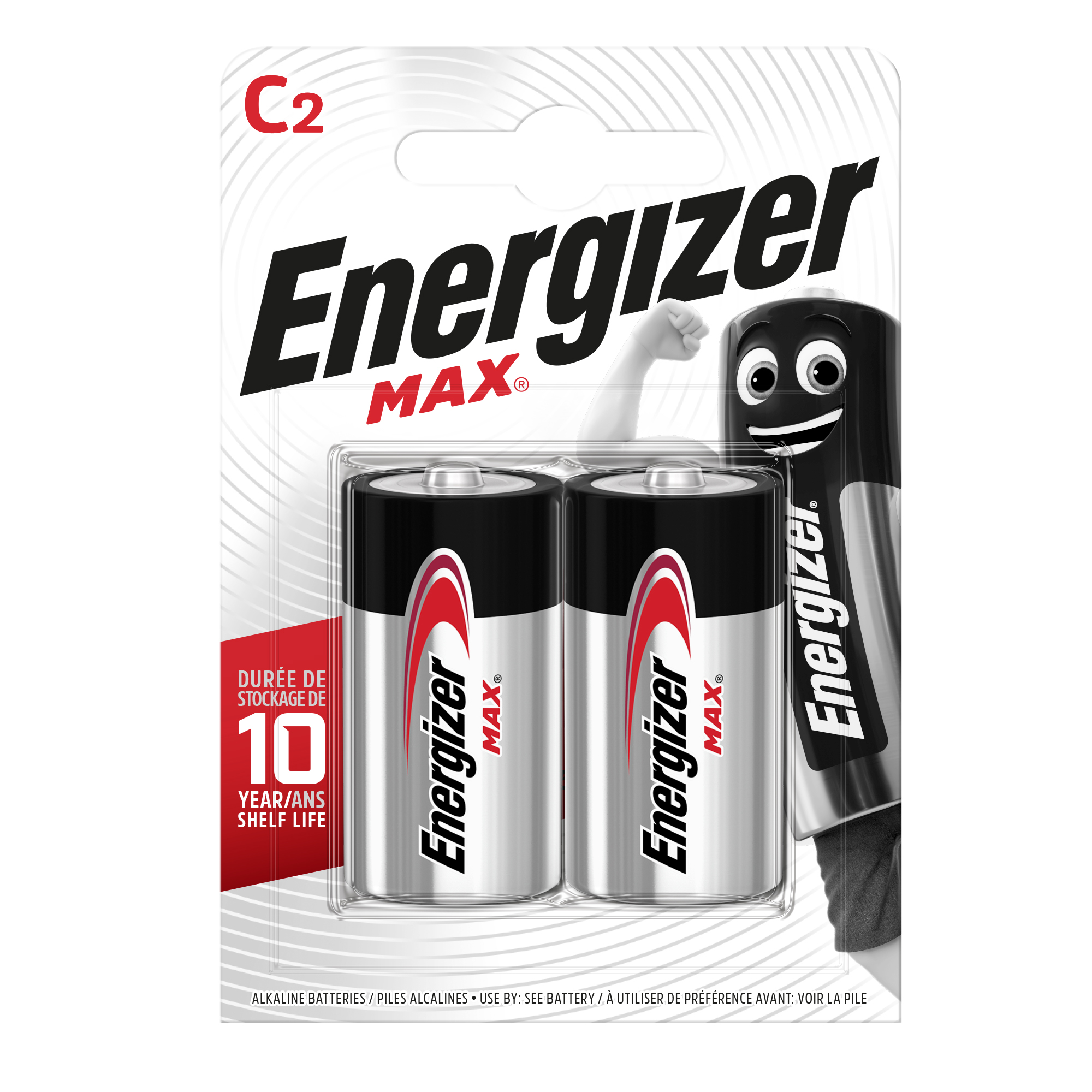 Pile C mezza torcia - 1,5V - Energizer Max - blister 2 pezzi