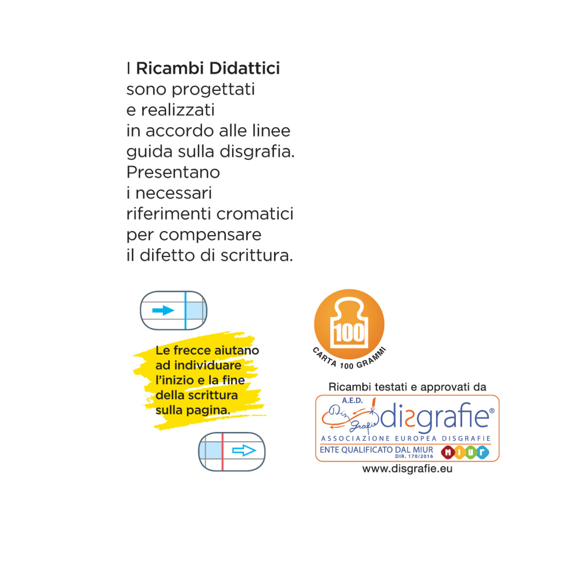 Ricambi didattici forati - A4 - 40 fogli carta 100 gr - rigo di 3a - Blasetti