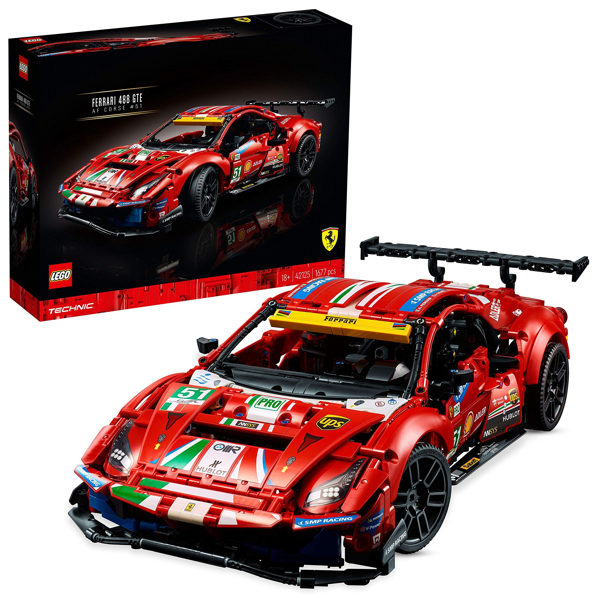 Lego technic ferrari 488 gte af corse #51 42125