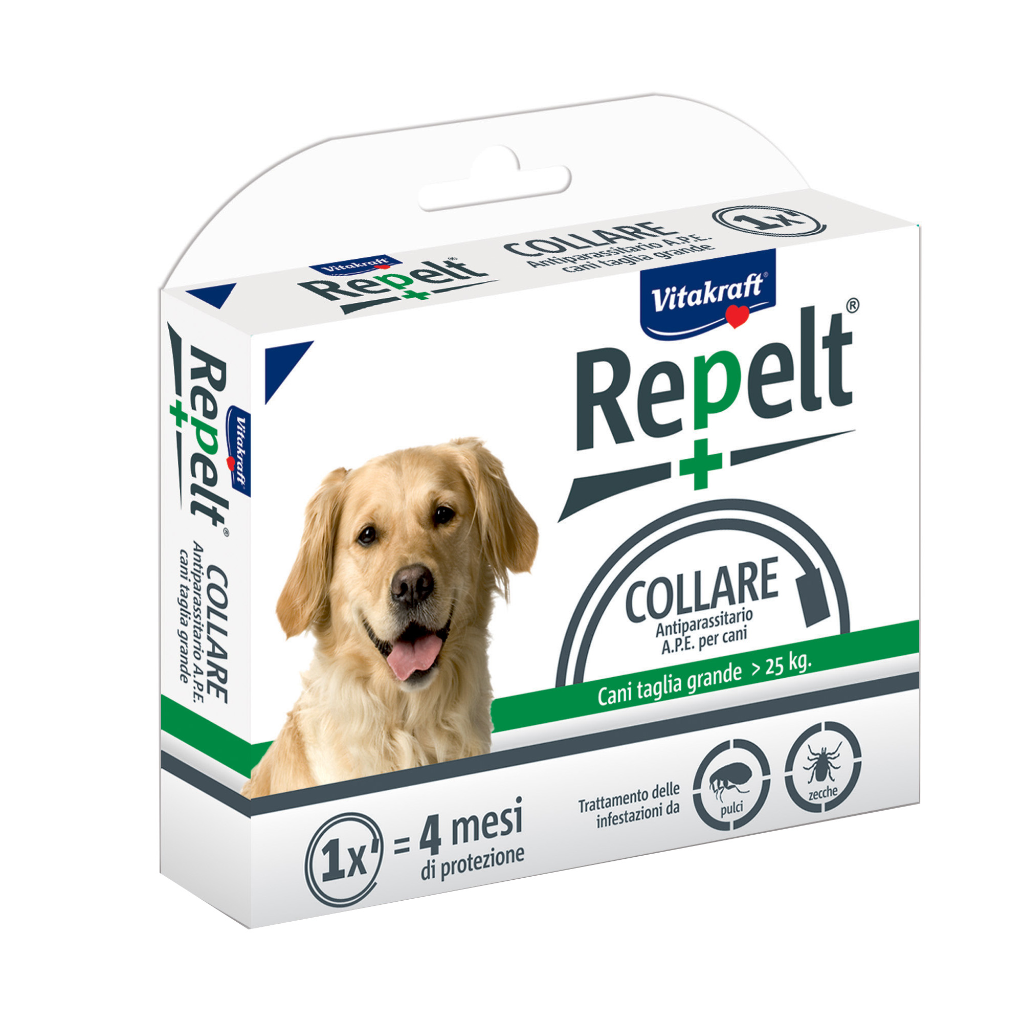 Collare antiparassitario per cani (con peso superiore 25 kg) - Repelt