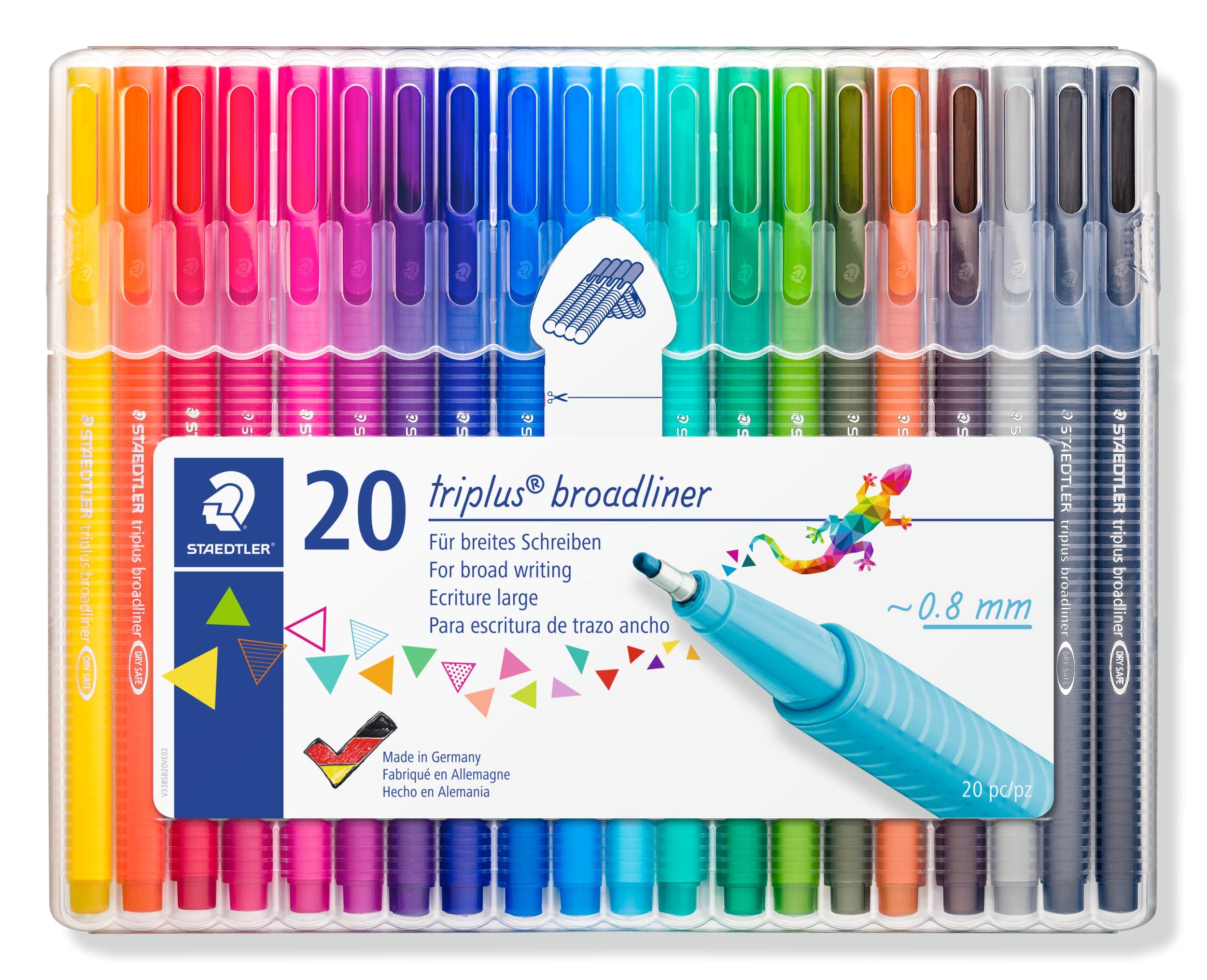 Penna Staedtler Triplus broadliner box 20 colori