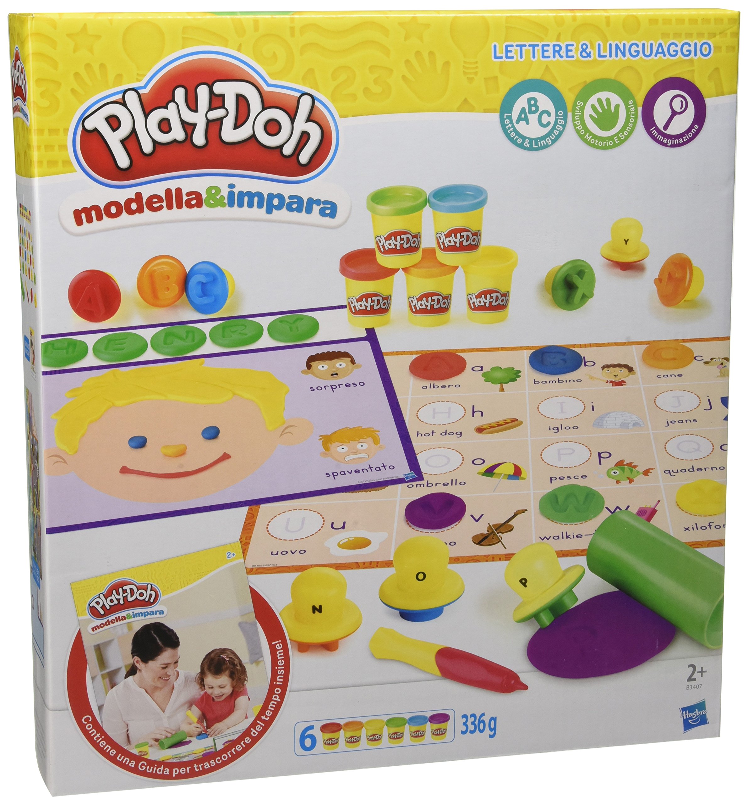 Pasta da modellare playdoh lettere e lingue