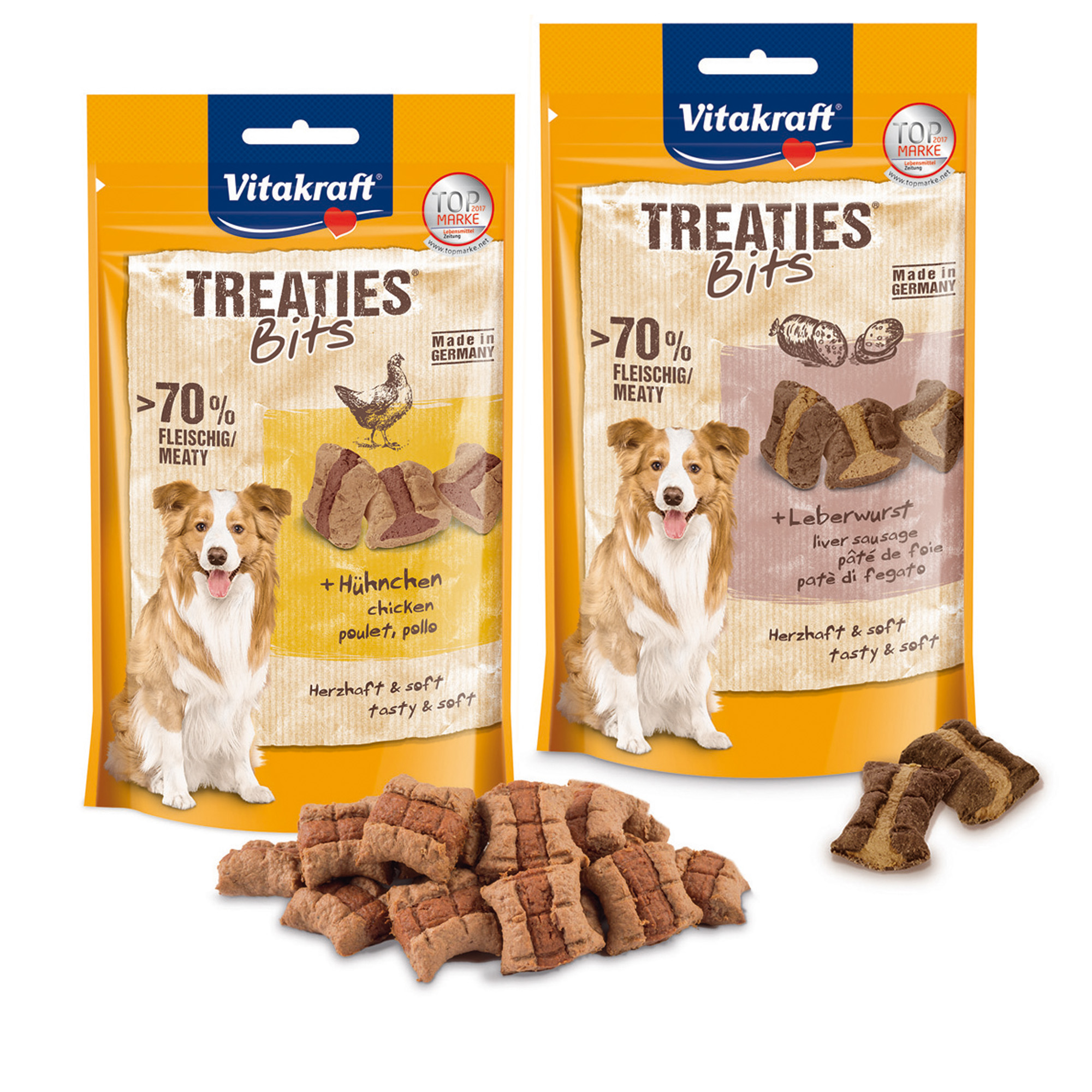 Snack Treaties per cani - gusto fegato - 120 gr - Vitakraft