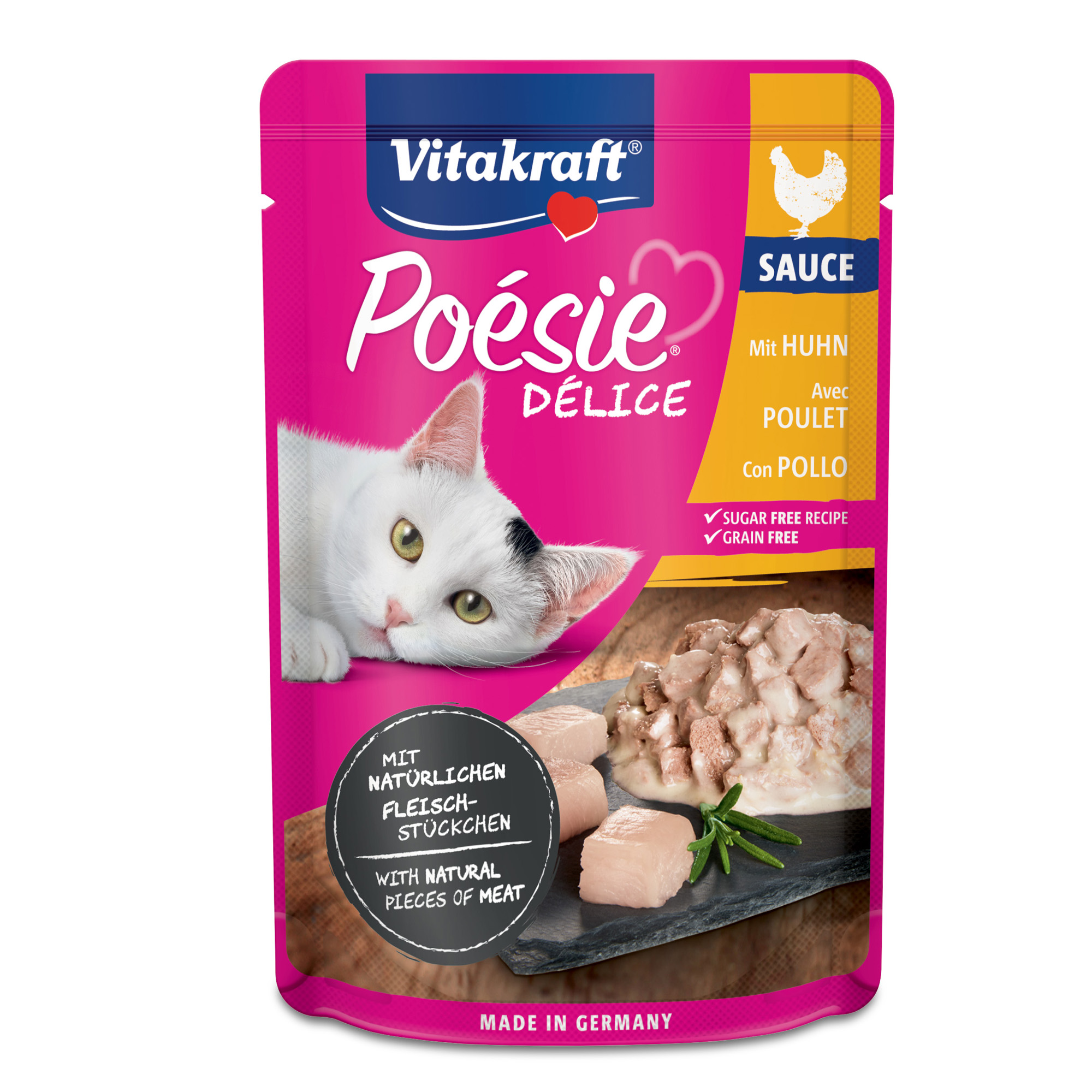 PoE'sie DE'lisauce per gatti - gusto pollo - 85 gr - Vitakraft