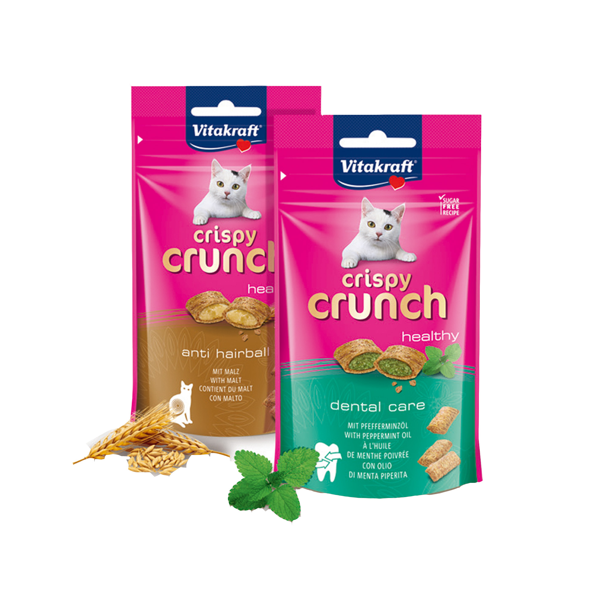 Snacks Crispy Crunch - ripieno di menta piperita - 60 gr - Vitakraft