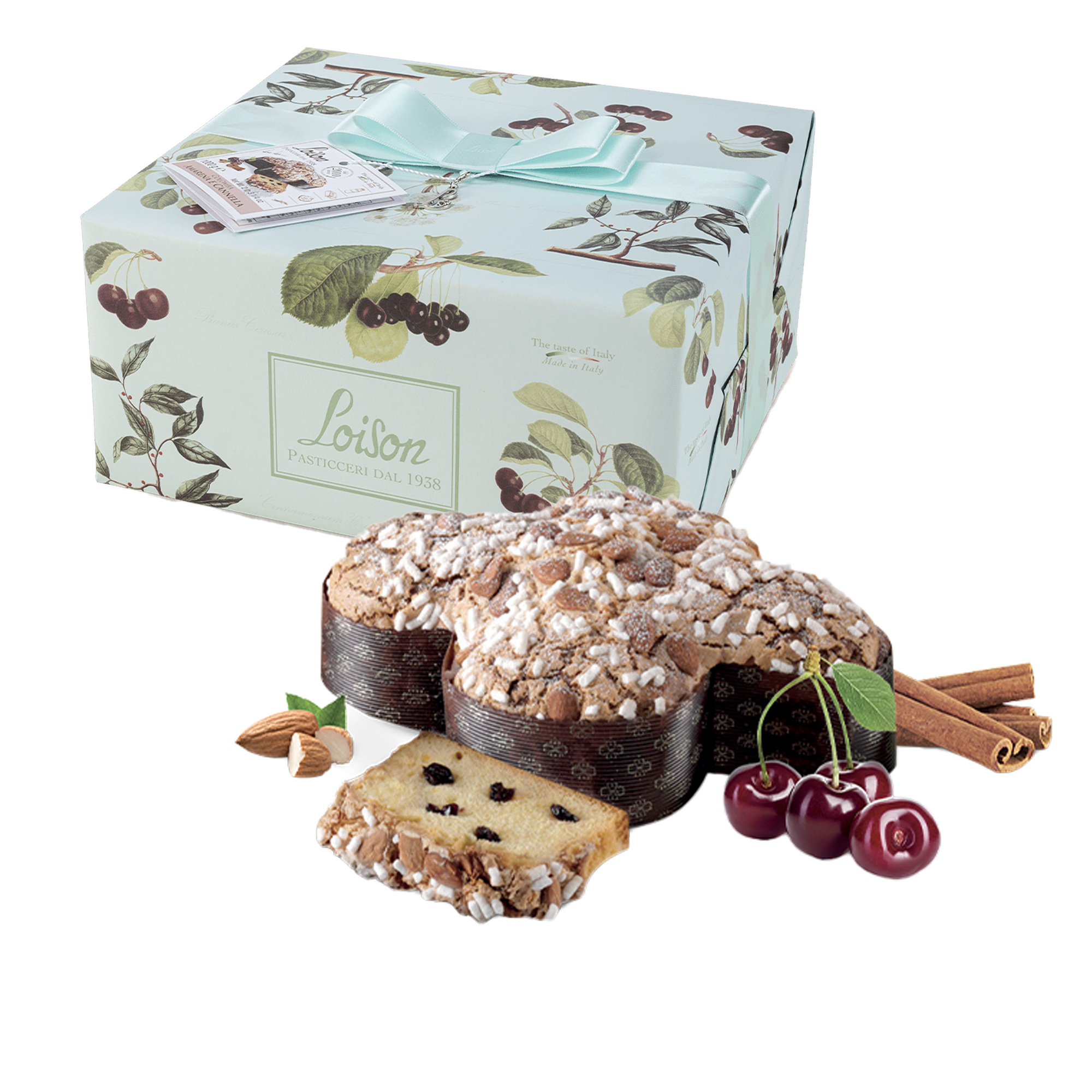 Colomba amarena e cannella Linea Frutta e Fiori - 1000 gr - Loison