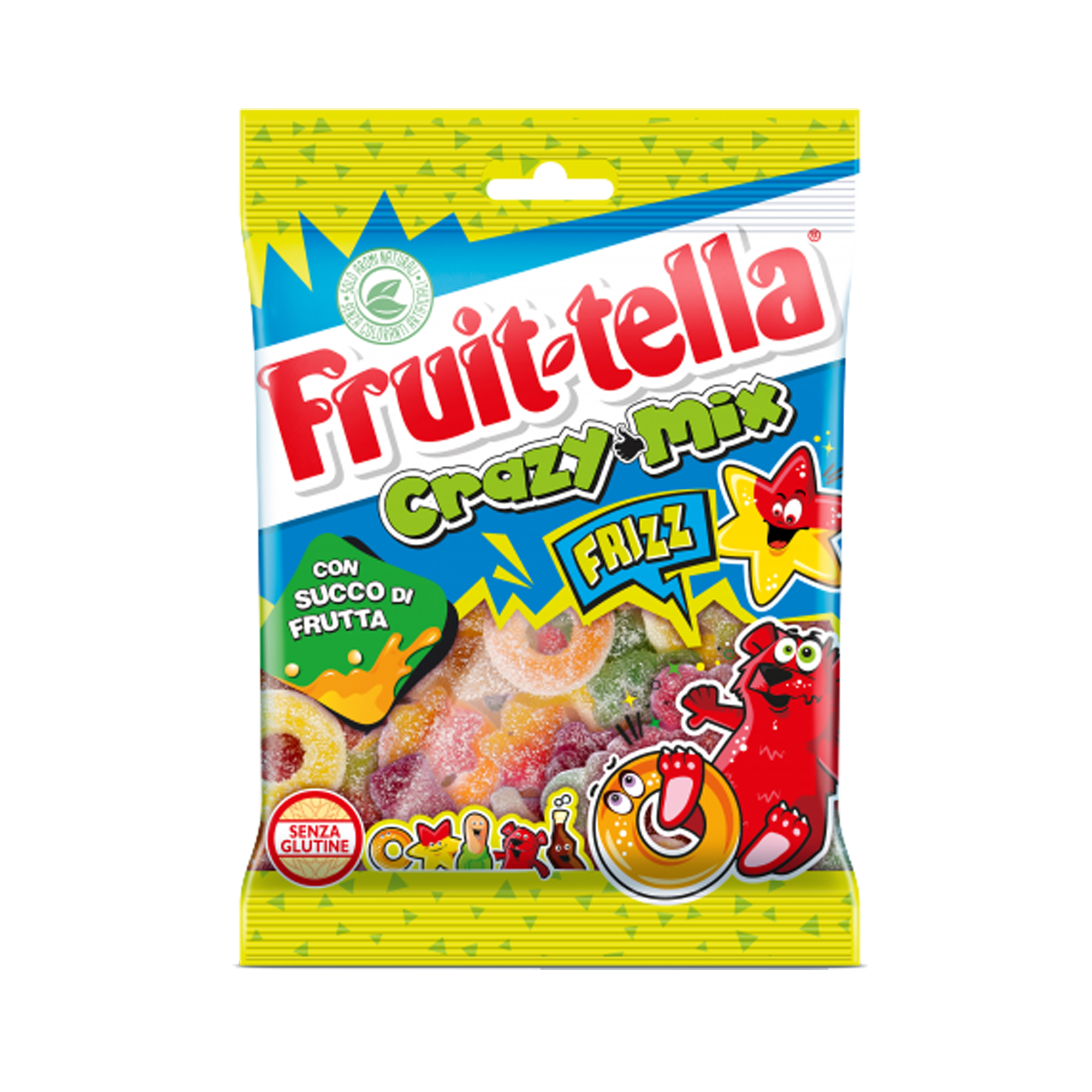 Caramella gommosa Frizz - crazy mix - 175 gr - Fruit-Tella