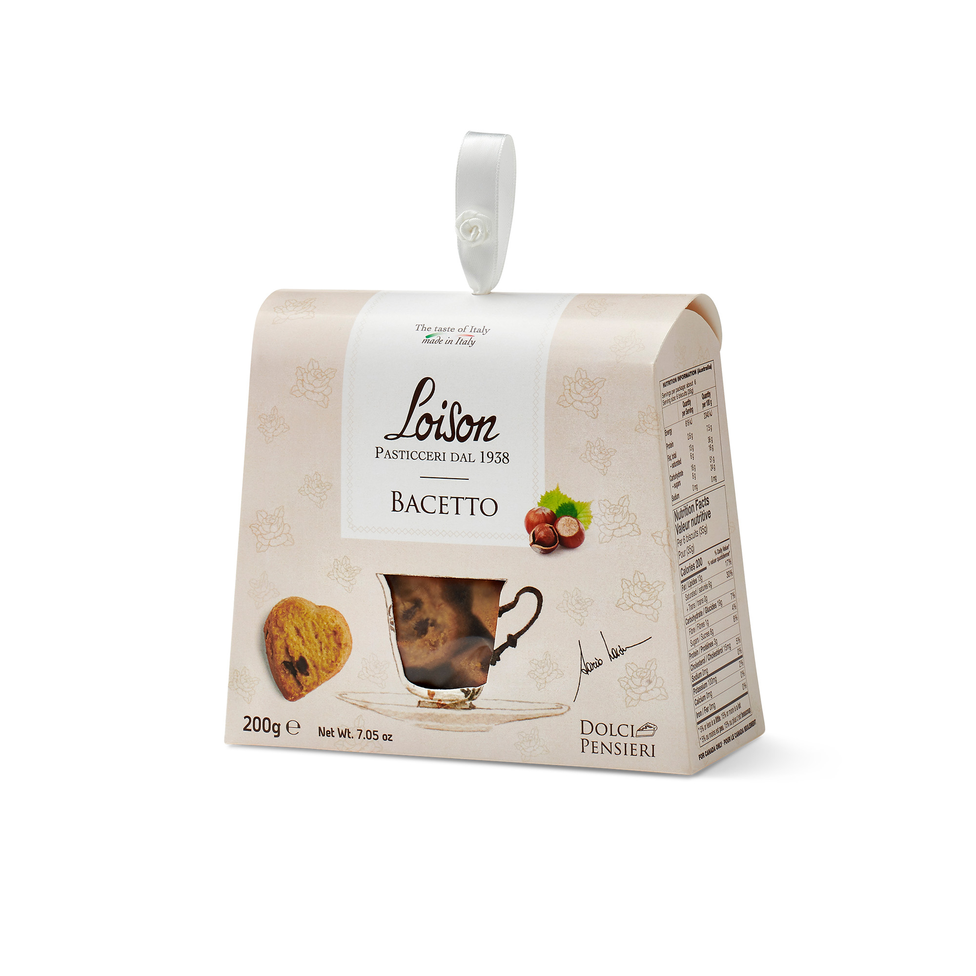 Biscotti al burro Bacetto - 200 gr - Loison