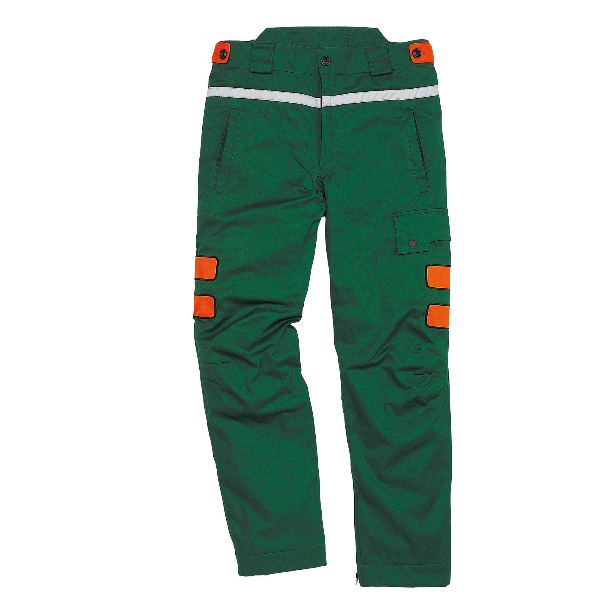 Pantalone Meleze3 - per boscaiolo - taglia XL - verde/arancio - Deltaplus