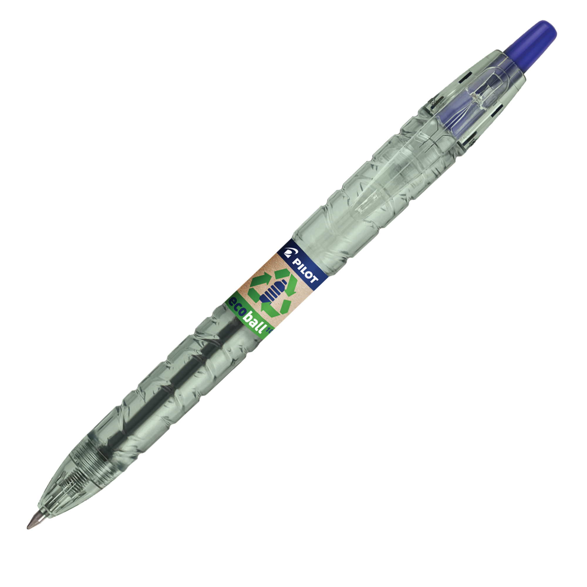 Penna a sfera scatto B2P Ecoball - punta 1.0 mm - 10 refill B2P inclusi - blu - Pilot - conf. 10 pezzi