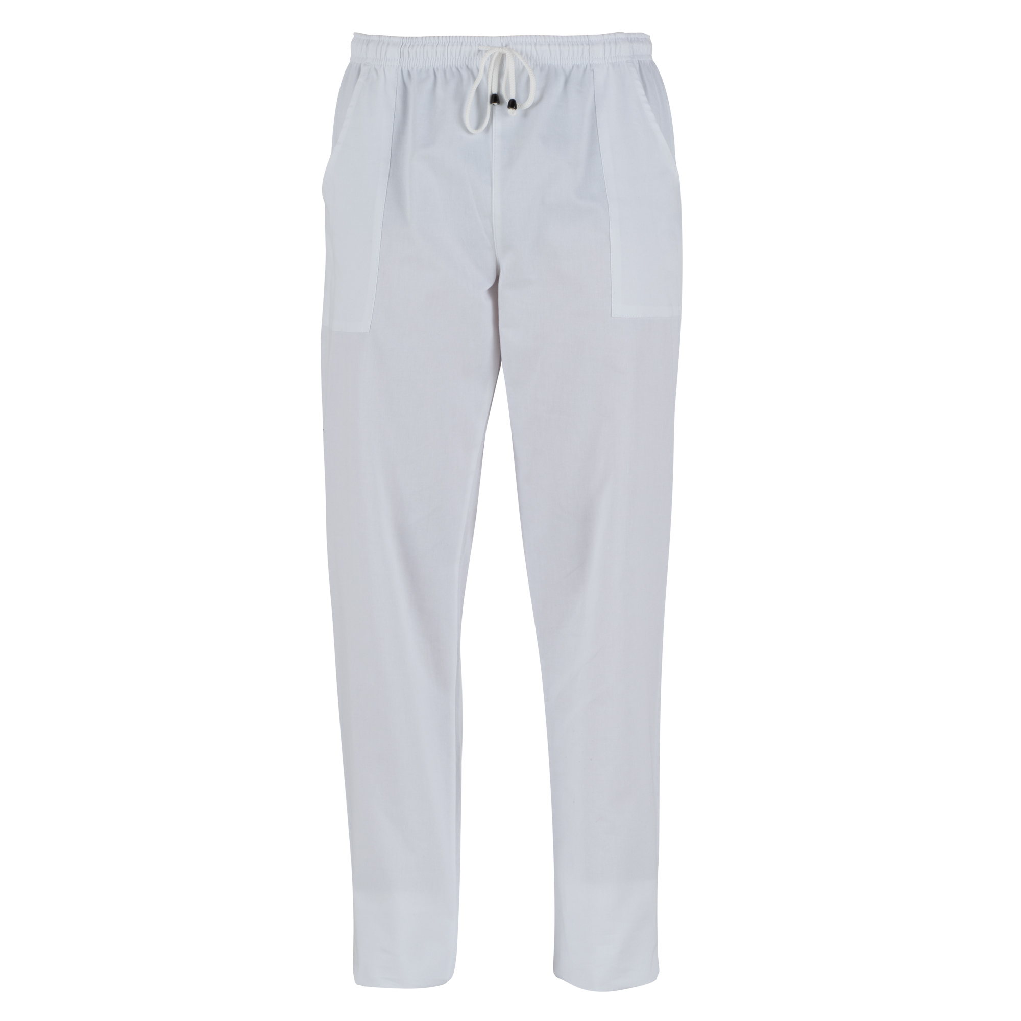 Pantalone Pitagora - unisex - 100 cotone - taglia S - bianco - Giblor's