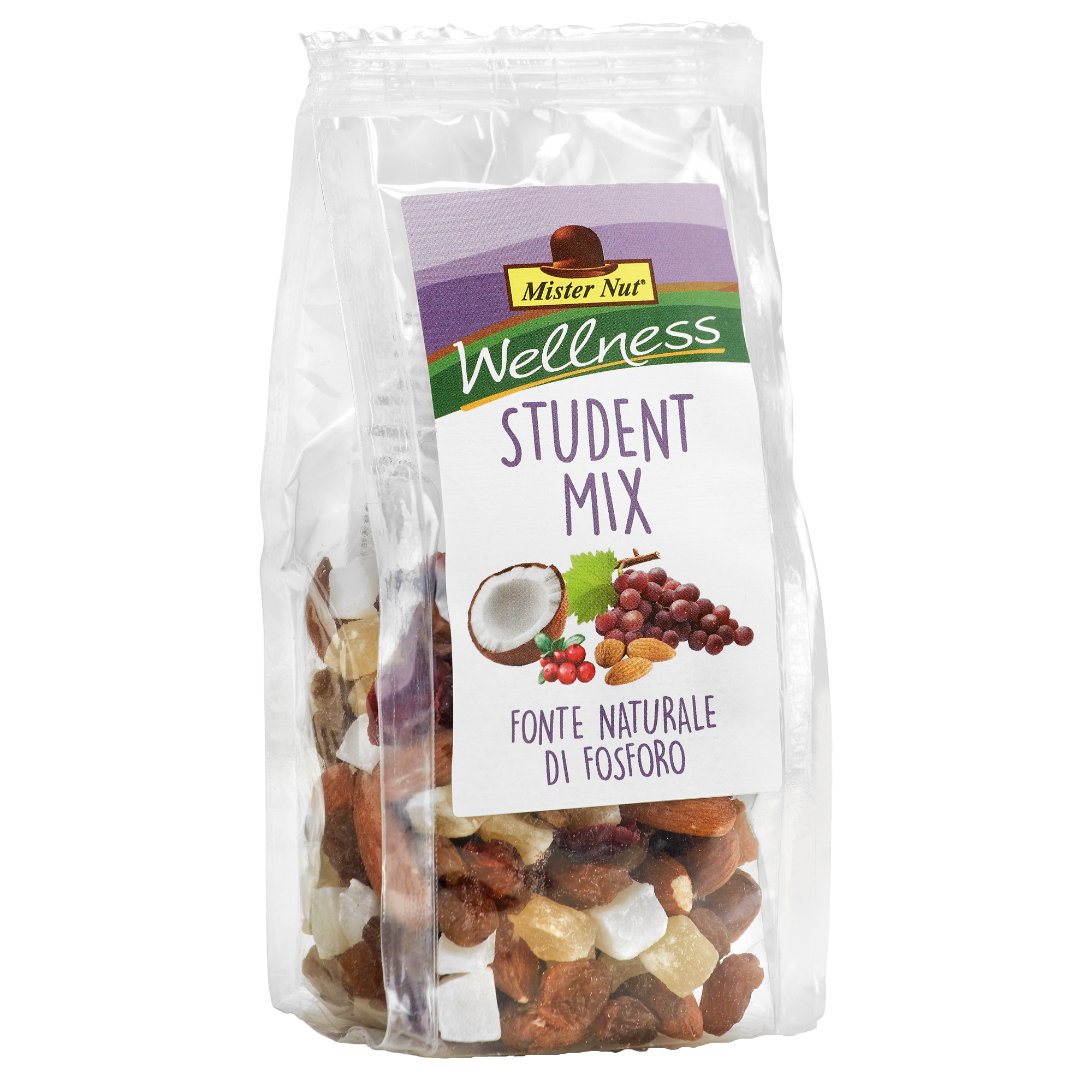 Student mix - frutta secca e disidratata - 125 gr - Mister Nut