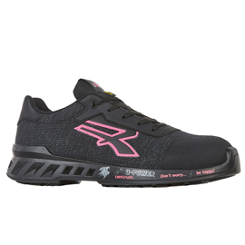 Calzatura di sicurezza Michelle - S1P SRC ESD RedLeve - numero 40 - nero/rosa - U-Power