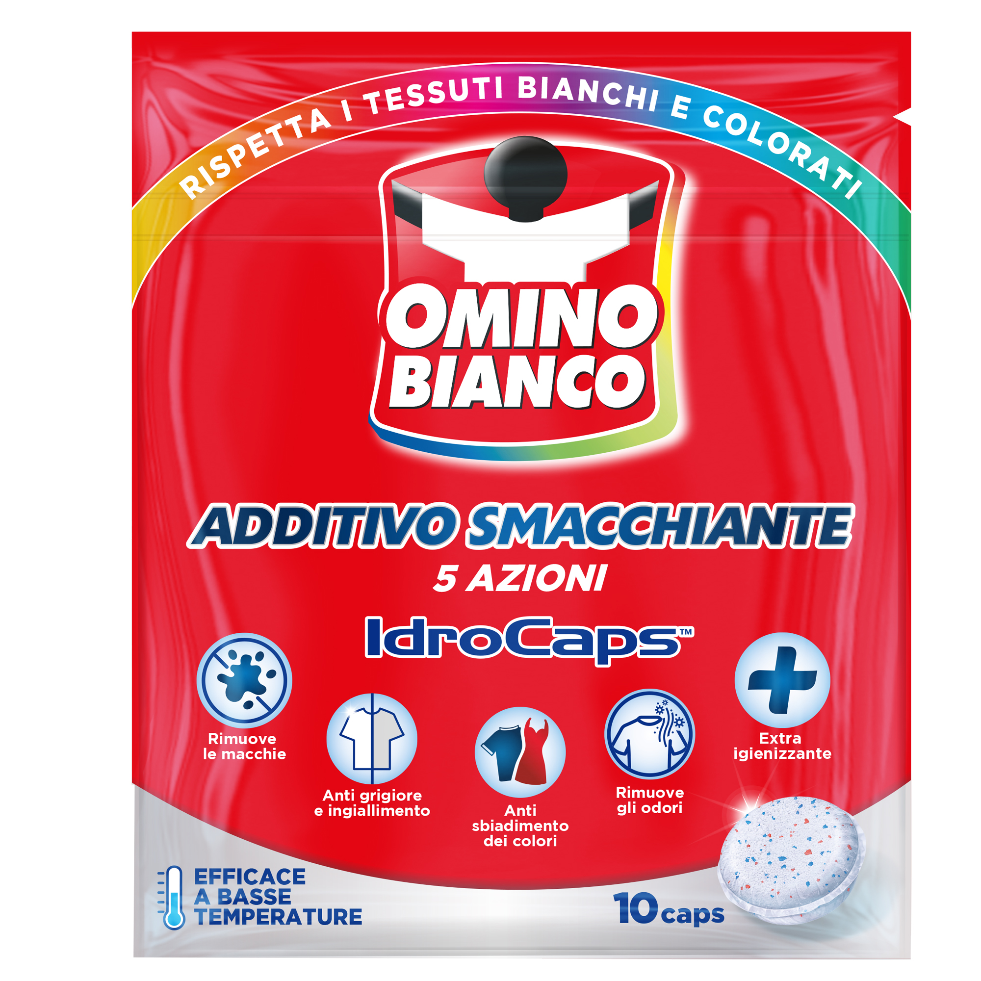 Additivo totale idrocaps 5 in 1 - Omino Bianco - conf. 12 pezzi