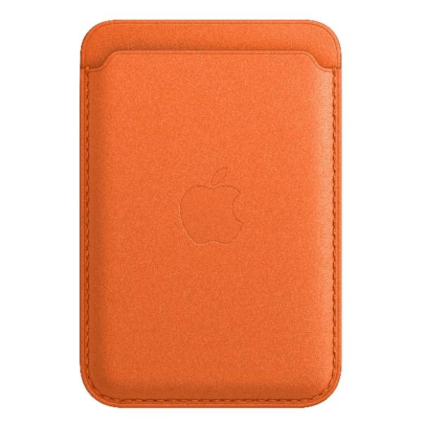 IPHONE LEATHER WALLET ORANGE