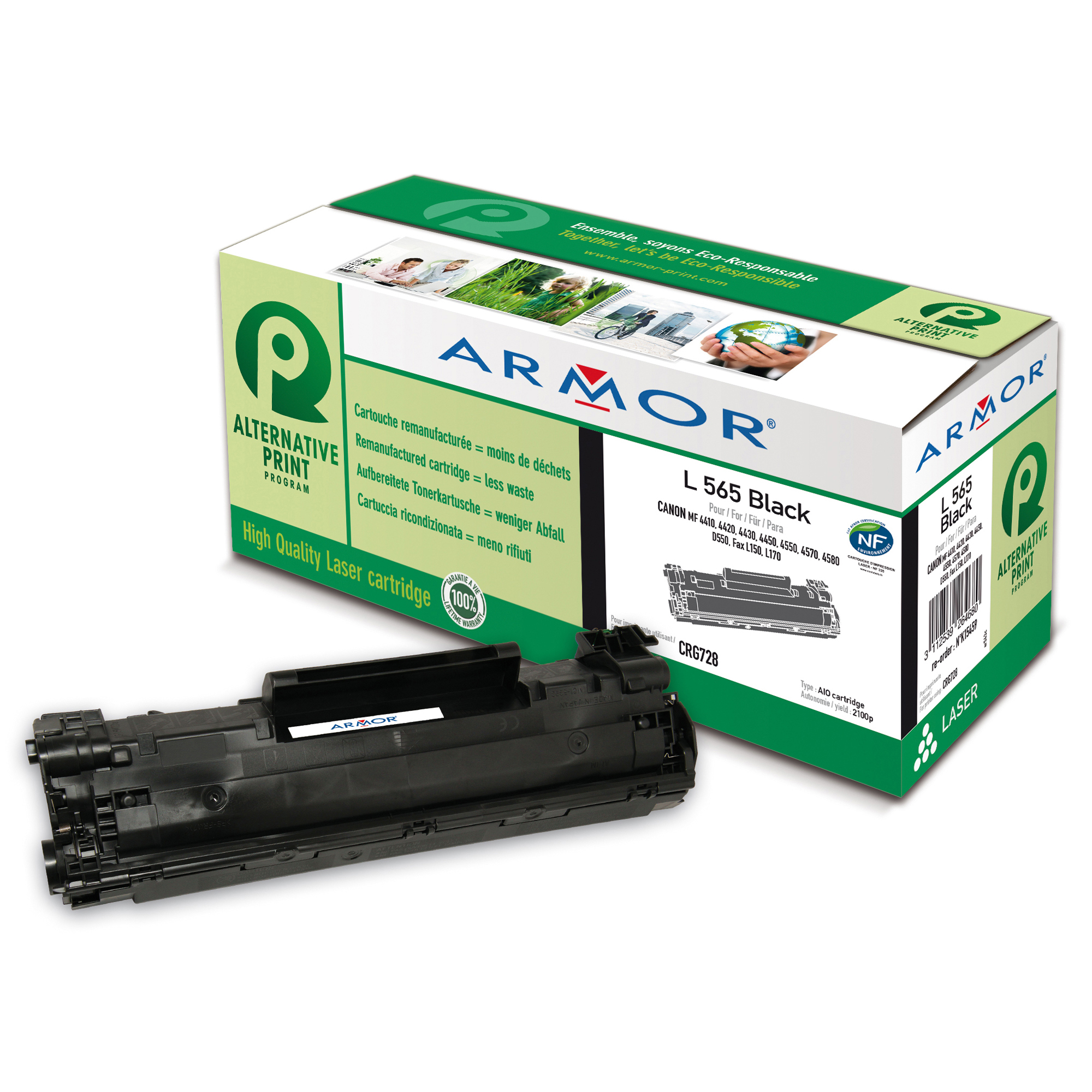 Armor - Toner per Canon - Nero - K15459 - 2.100 pag