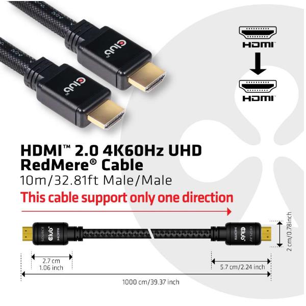 HDMI 2.0 M TO HDMI HS 2.0 M 10M