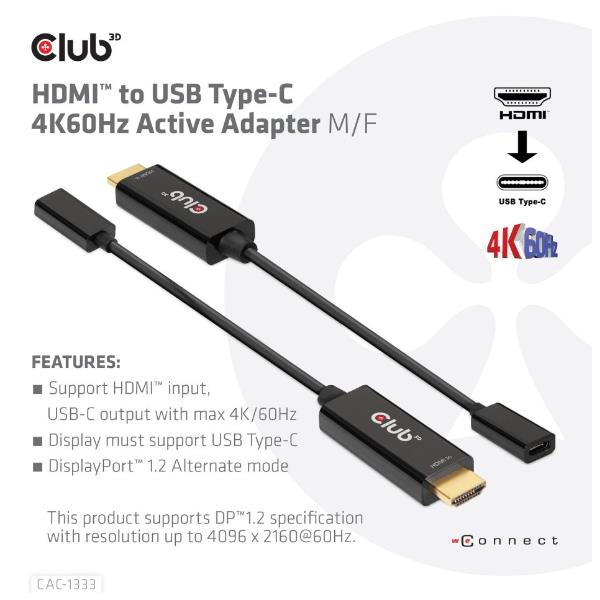 HDMI 2.0 TO USB-C 4K ADAPTER  M/F