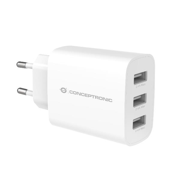 3-PORT 30W USB CHARGER  USB-A X 3