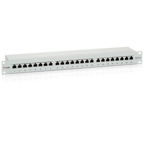 24-PORTS CAT.6 SHIELDED PATCH PANEL