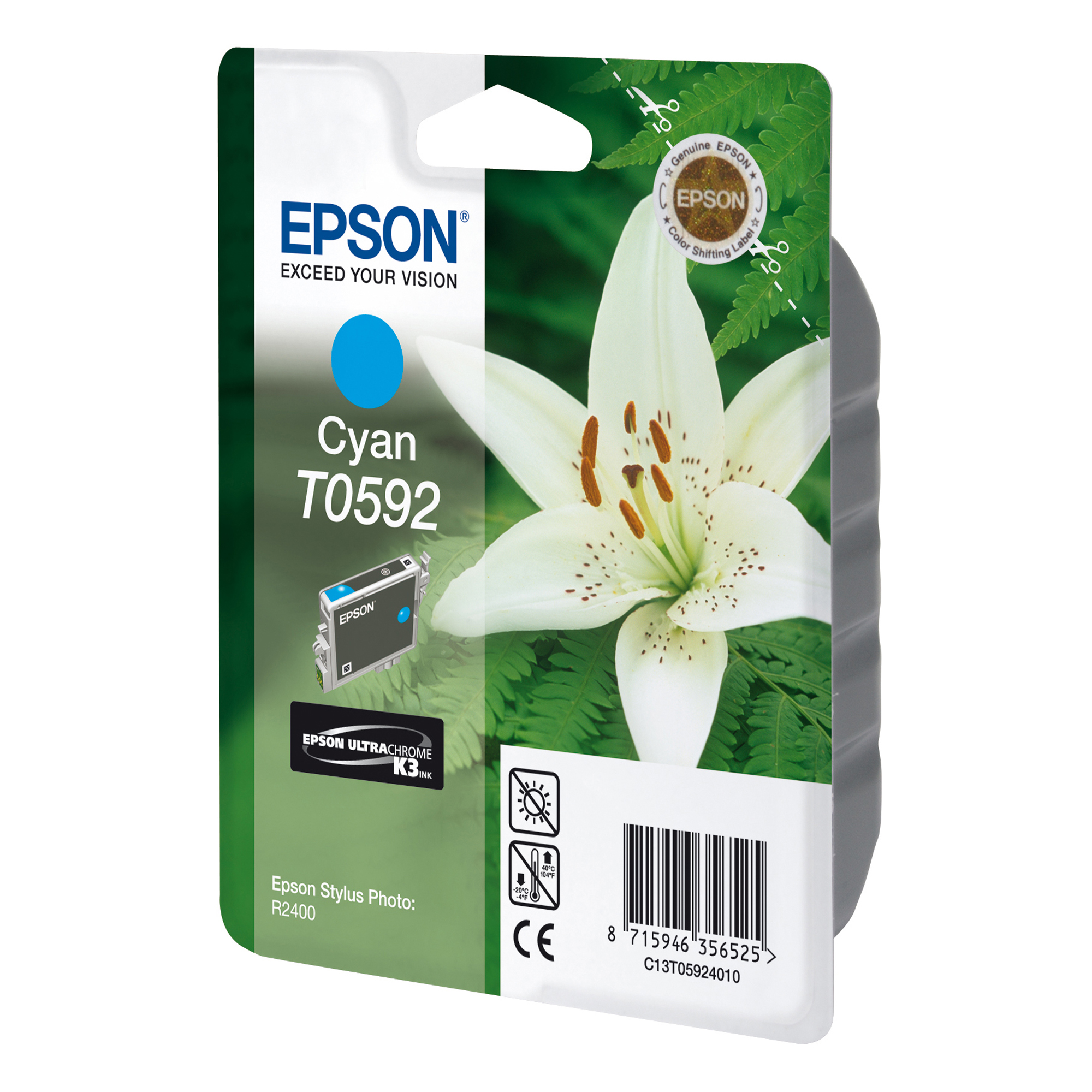 Epson - Cartuccia ink - Ciano - T0592 - C13T05924010 - 13ml