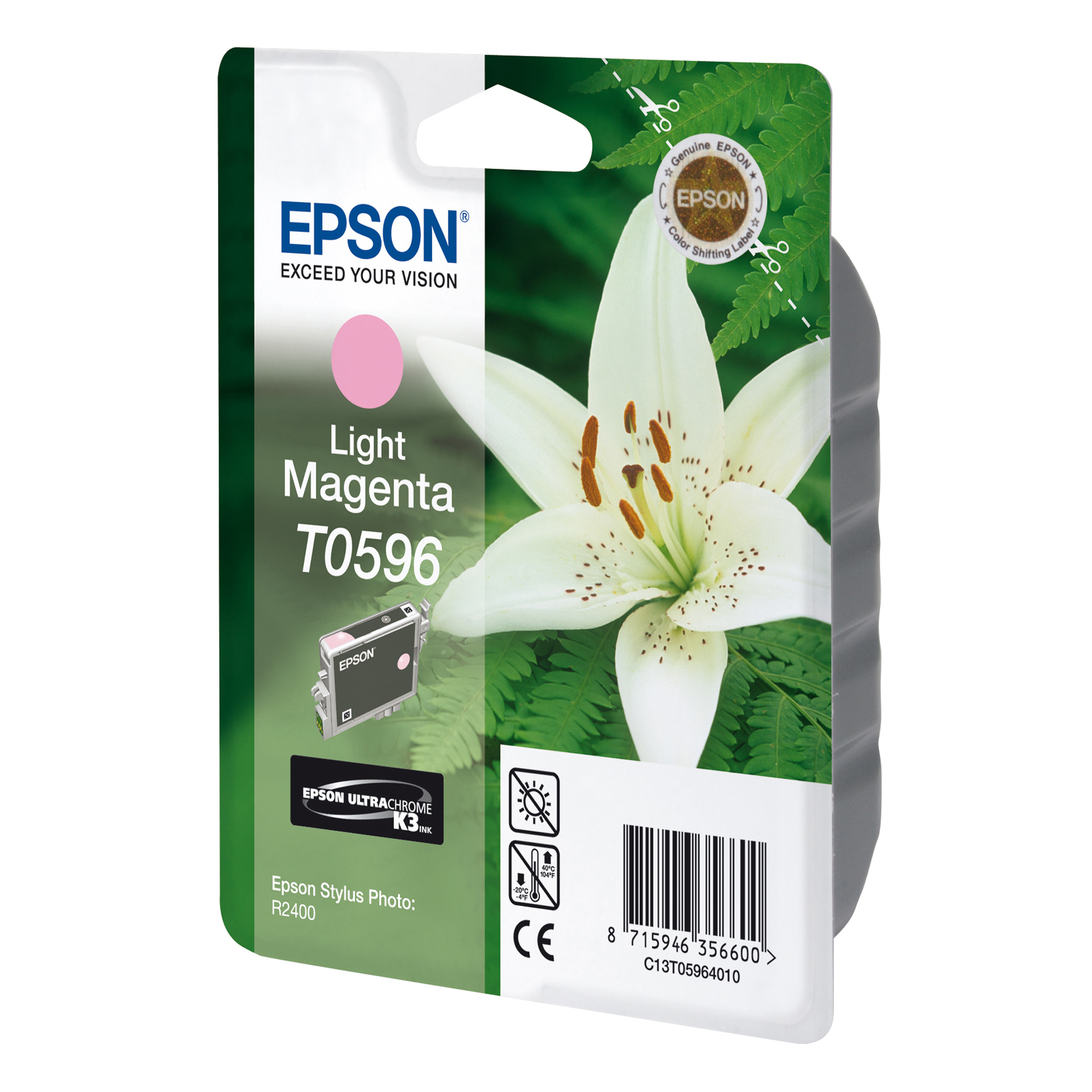 Epson - Cartuccia ink - Magenta chiaro - T0596 - C13T05964010 - 13ml