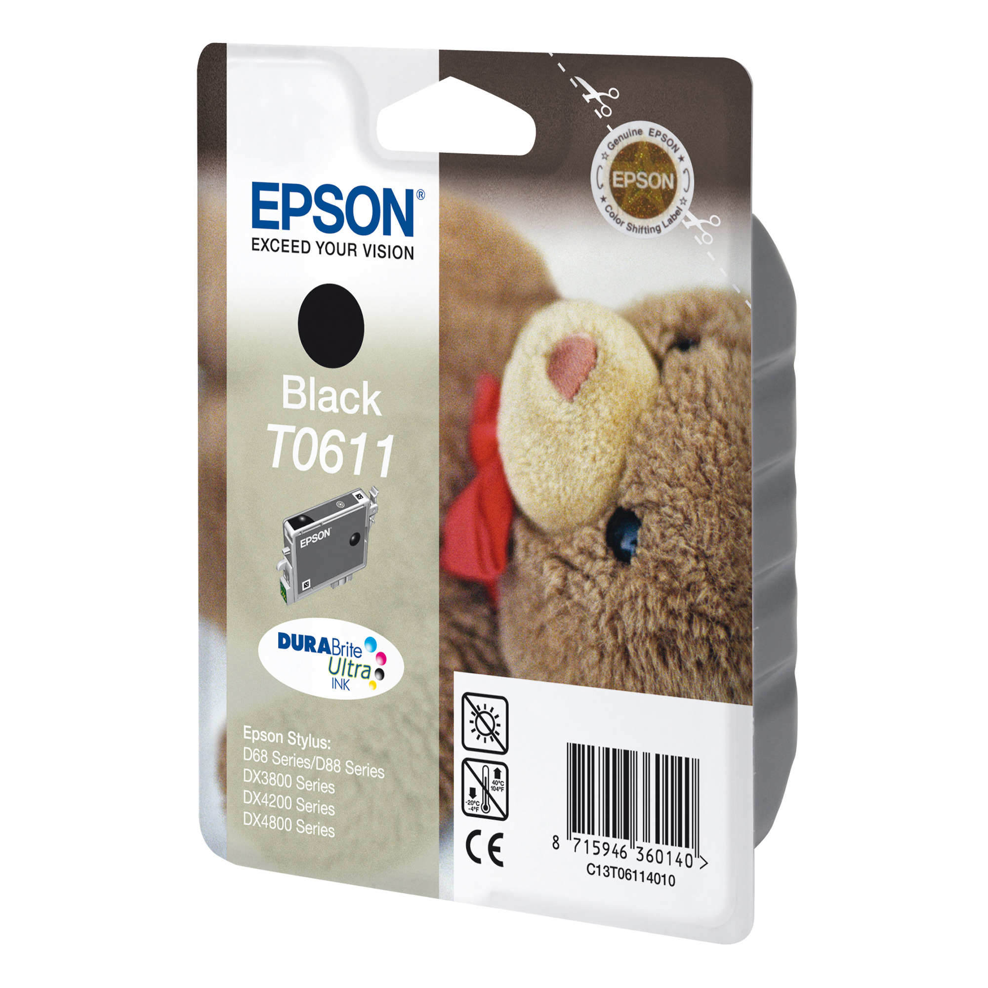 Epson - Cartuccia ink - Nero - T0611 - C13T06114010 - 8ml