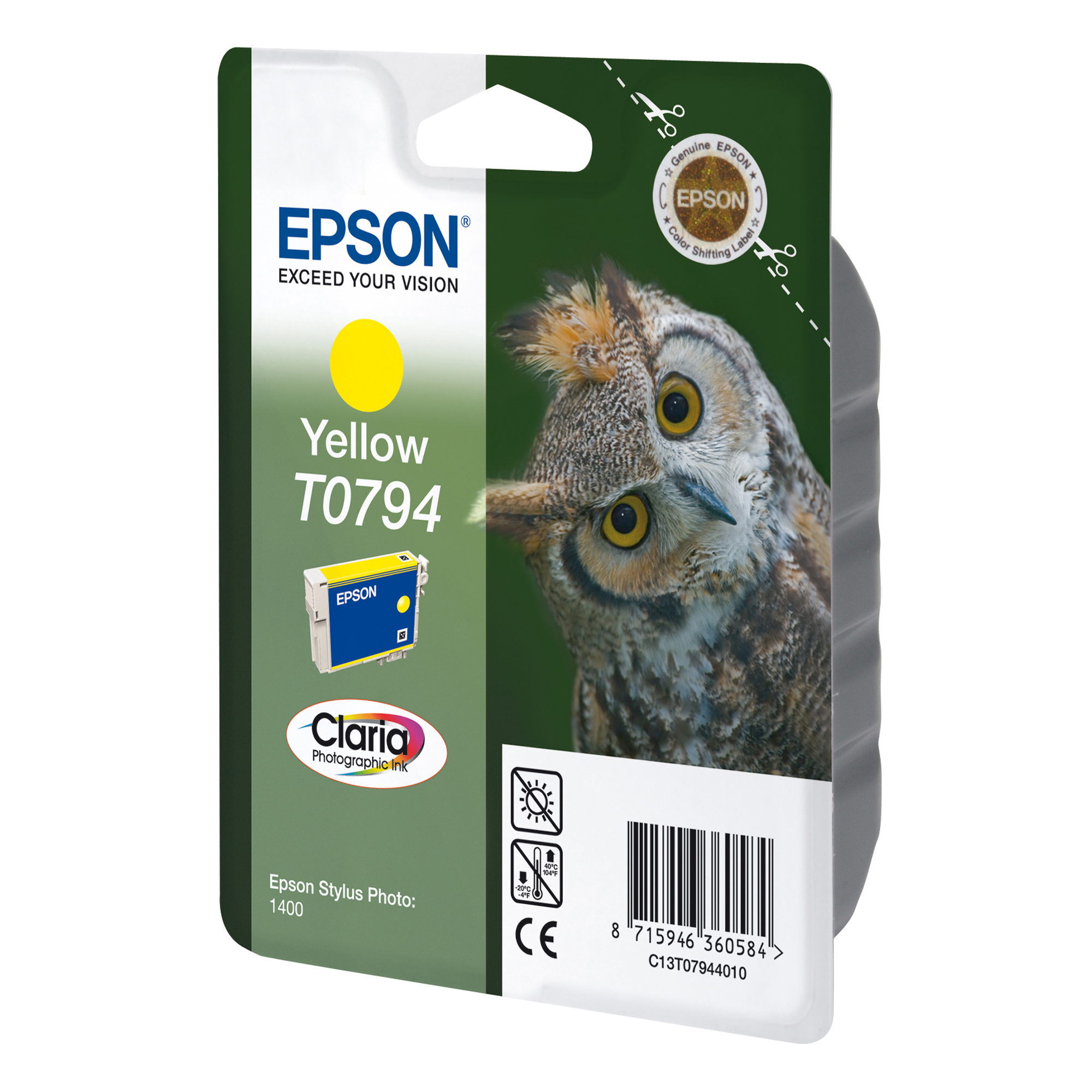 Epson - Cartuccia ink - Giallo - T0794 - C13T07944010  - 11,1ml