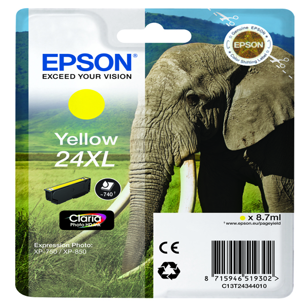 Epson - Cartuccia ink - 24XL - Giallo - C13T24324012 - 8,7ml