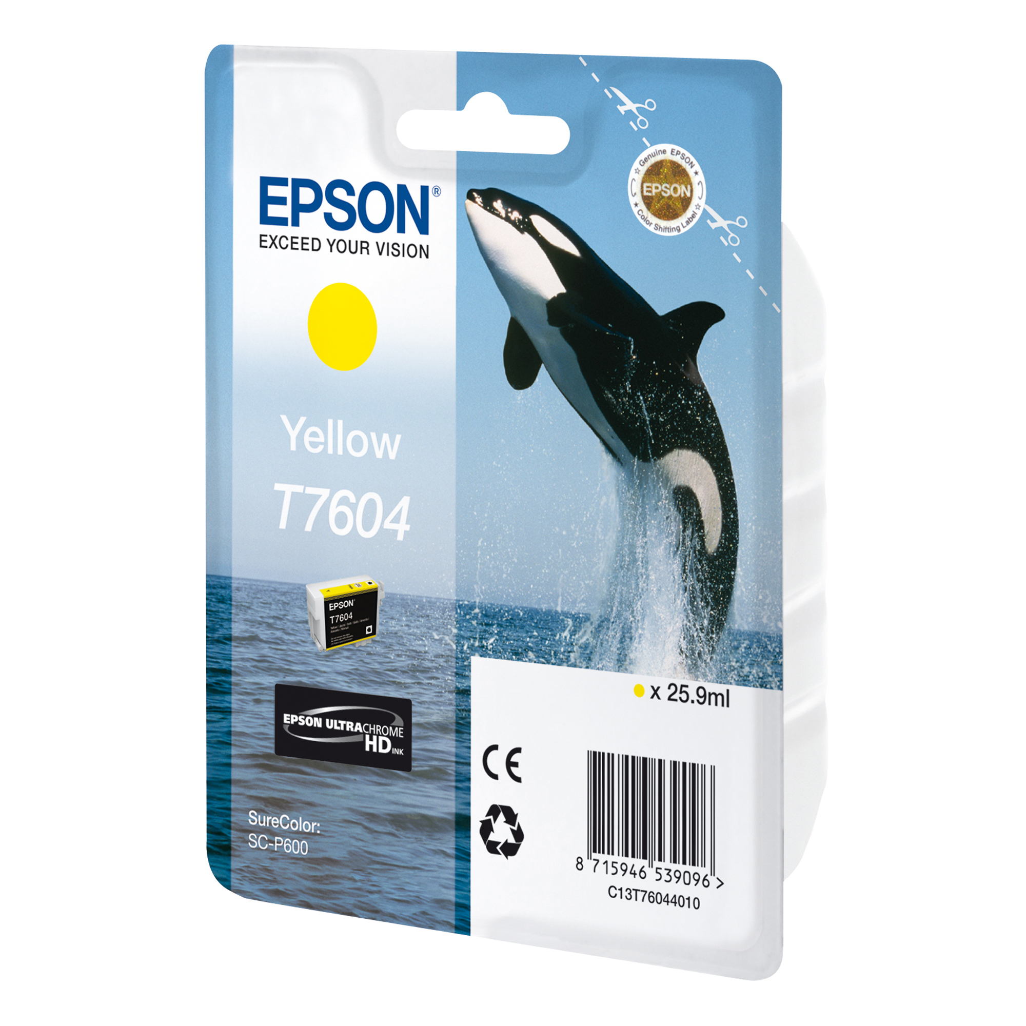 Epson - Cartuccia ink - Giallo - T7604 - C13T76044010 - 25,9ml