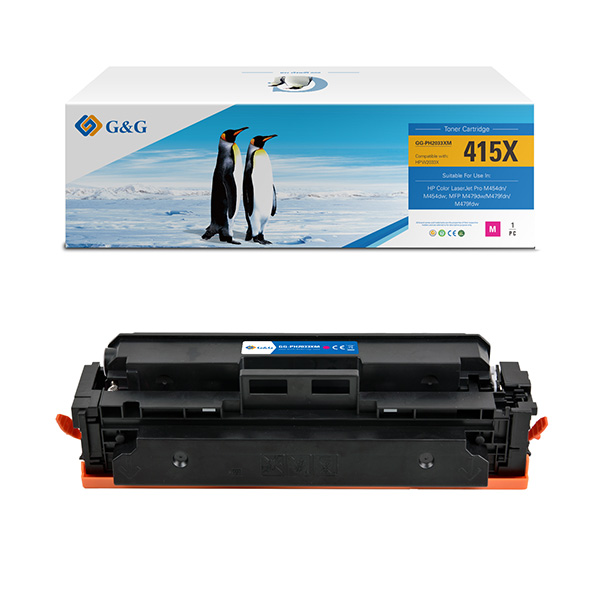 GG - Toner compatibile per Hp Color LaserJet Enterprise Flow M681z/ M681dh/ M681f - Magenta - 6.000 pag