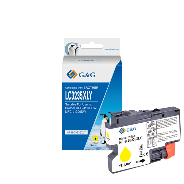 GG - Cartuccia ink Compatibile per Brother DCP-J1100DWMFC-J1300DW - Giallo