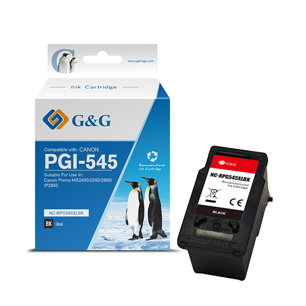 GG - Cartuccia ink Rigenerata per Canon PIXMA MG2450/2550/2950/IP2850 - Nero